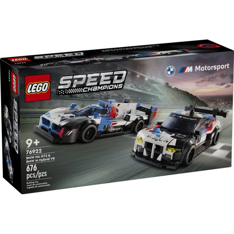 76922 LEGO® Speed Champions BMW M4 GT3 & BMW M Hybrid V8 Race Cars