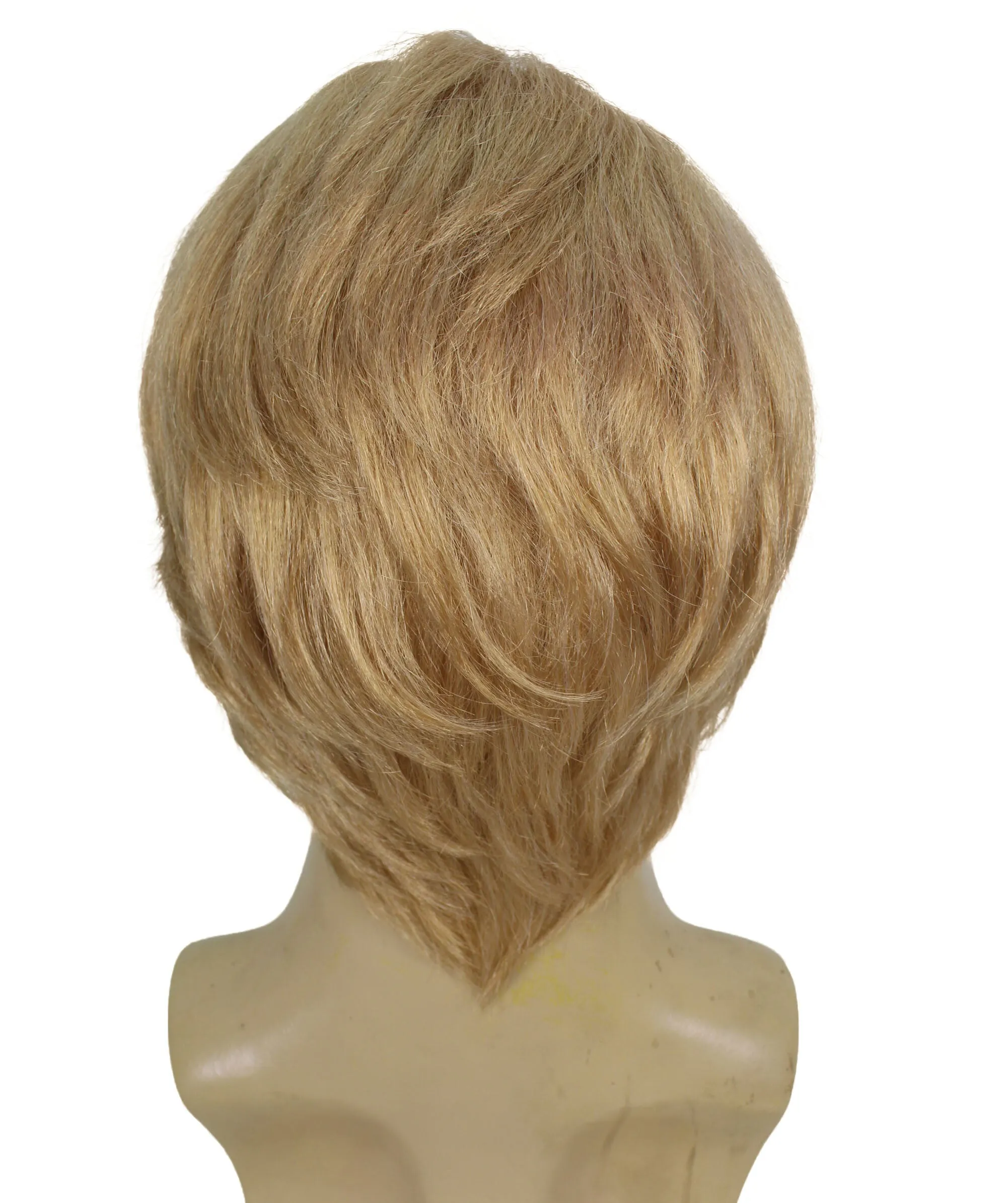 Adult Men’s Martial Artist Chuck Blond Wig With Mustache I Breathable Capless Cap I Flame-retardant Synthetic Fiber