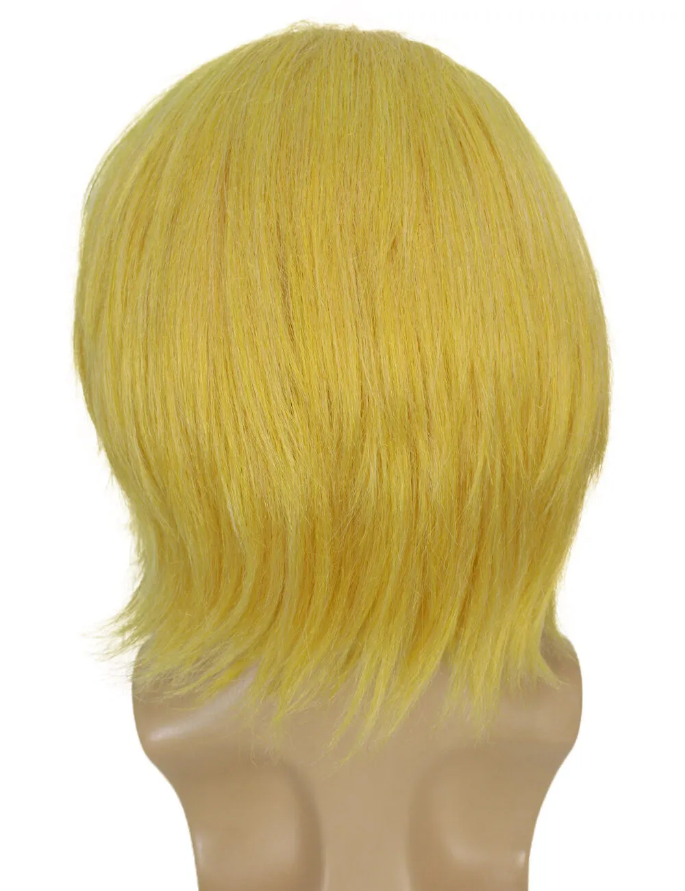 Adult Men's Short Blonde Wig | Perfect for Halloween | Flame-retardant Synthetic Fiber