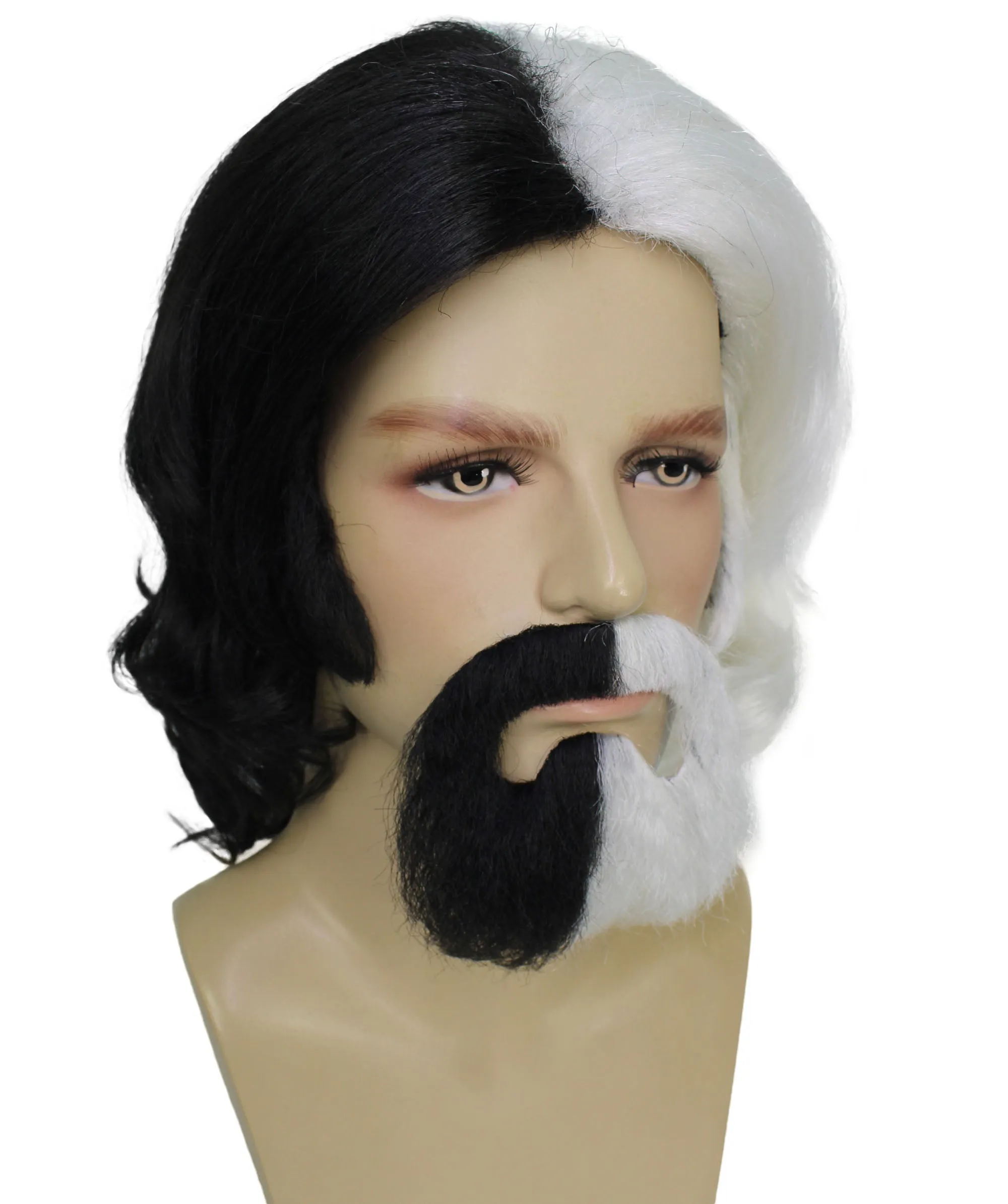 Adult Men's The Dude Big Lebowski Wig & Beard Kit | Multiple Color Options