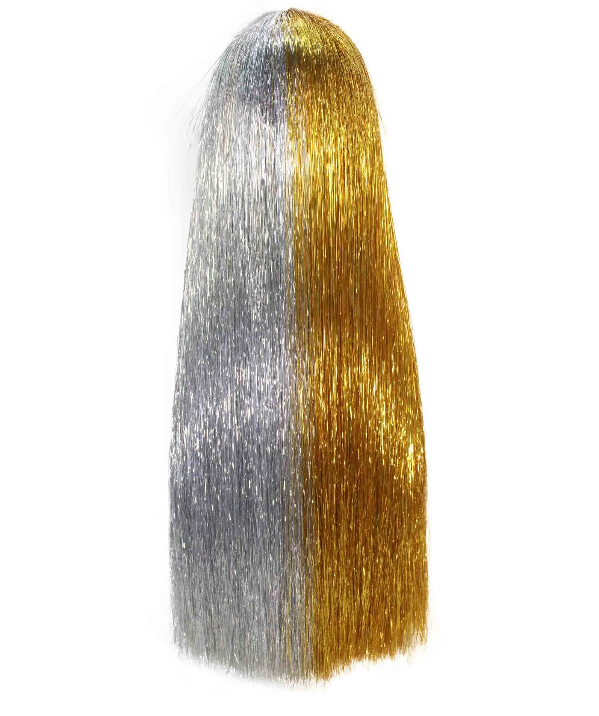 Adult Women Long Tinsel Wig Collection | Party Ready Fancy Cosplay Halloween Wig | Premium Breathable Capless Cap