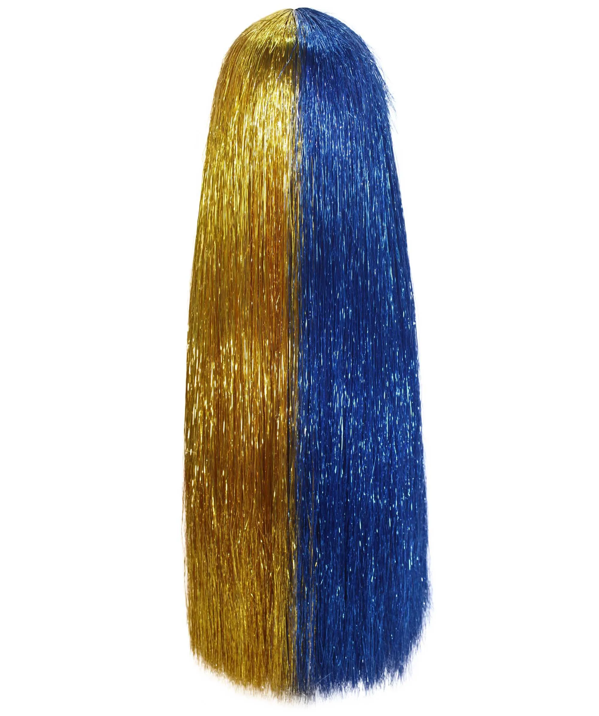 Adult Women Long Tinsel Wig Collection | Party Ready Fancy Cosplay Halloween Wig | Premium Breathable Capless Cap