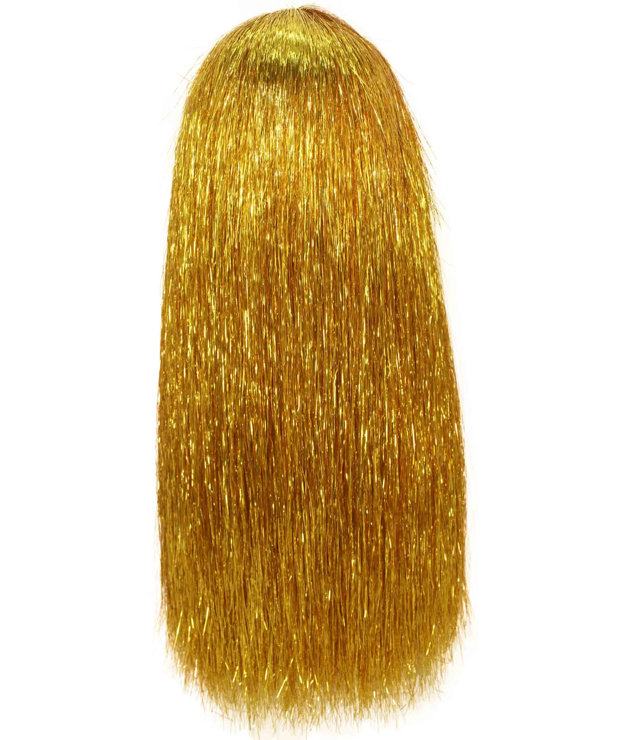 Adult Women Long Tinsel Wig Collection | Party Ready Fancy Cosplay Halloween Wig | Premium Breathable Capless Cap