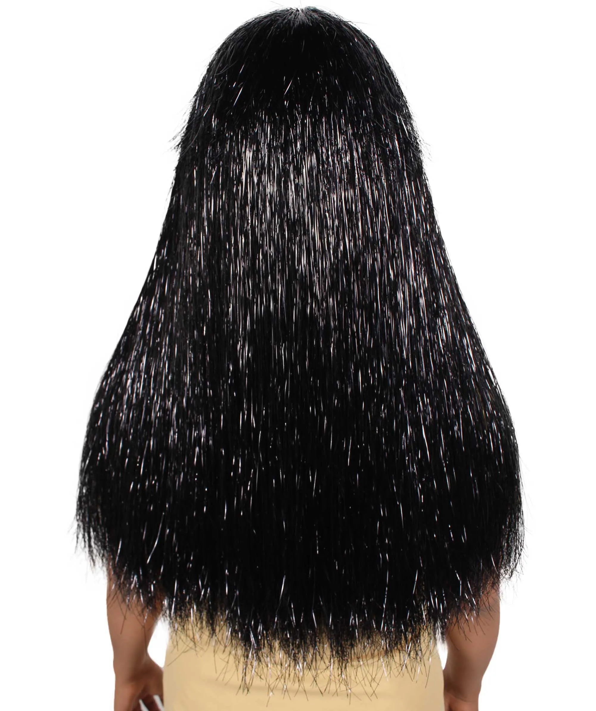 Adult Women Long Tinsel Wig Collection | Party Ready Fancy Cosplay Halloween Wig | Premium Breathable Capless Cap