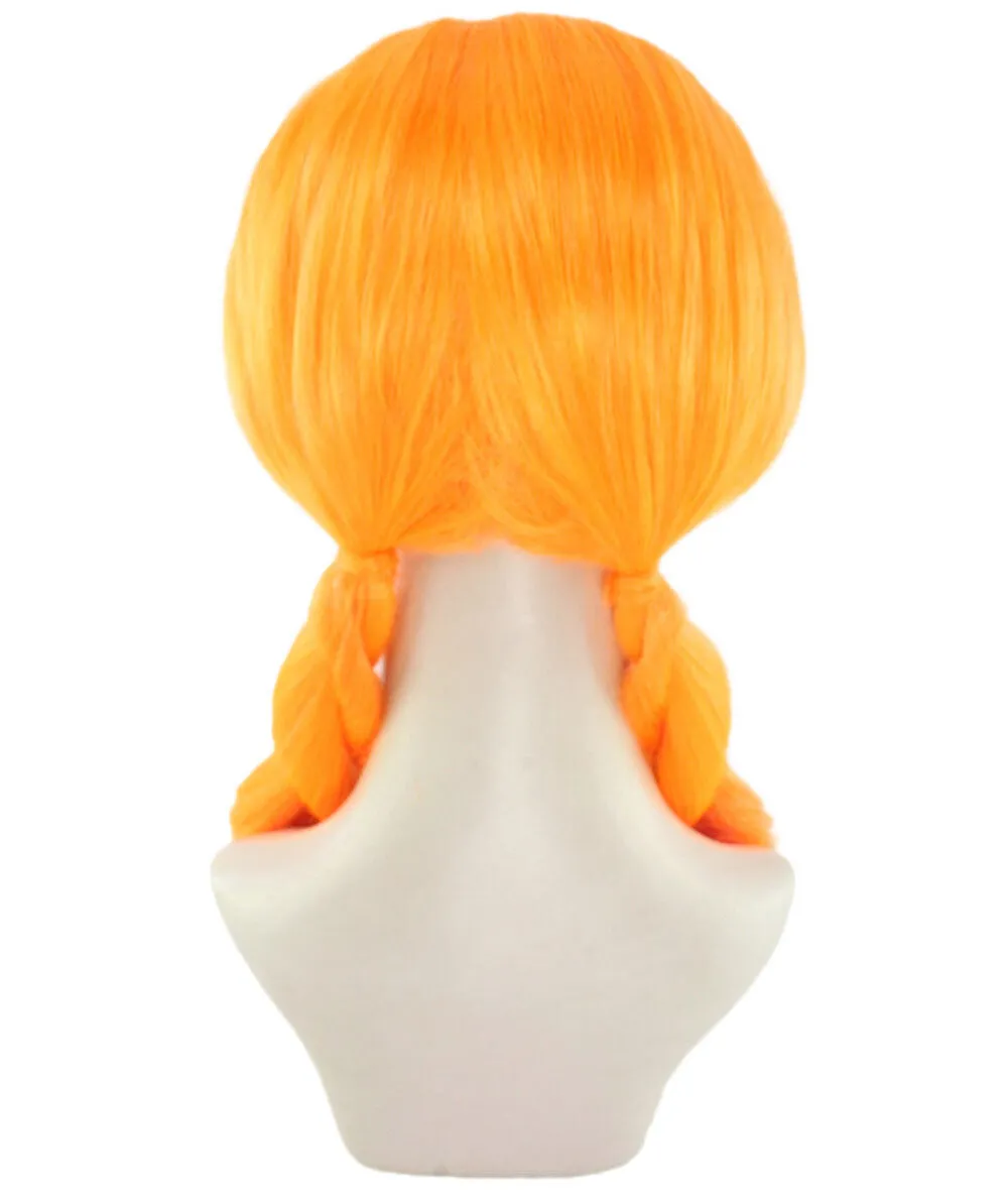 Adult Women's Candy Cartoon Character Wig | Orange Color | Perfect for Halloween