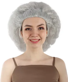 Adult Women’s Fantasy Animated Movie Grey Witch Wig | Perfect for Halloween | Flame-retardant Synthetic Fiber