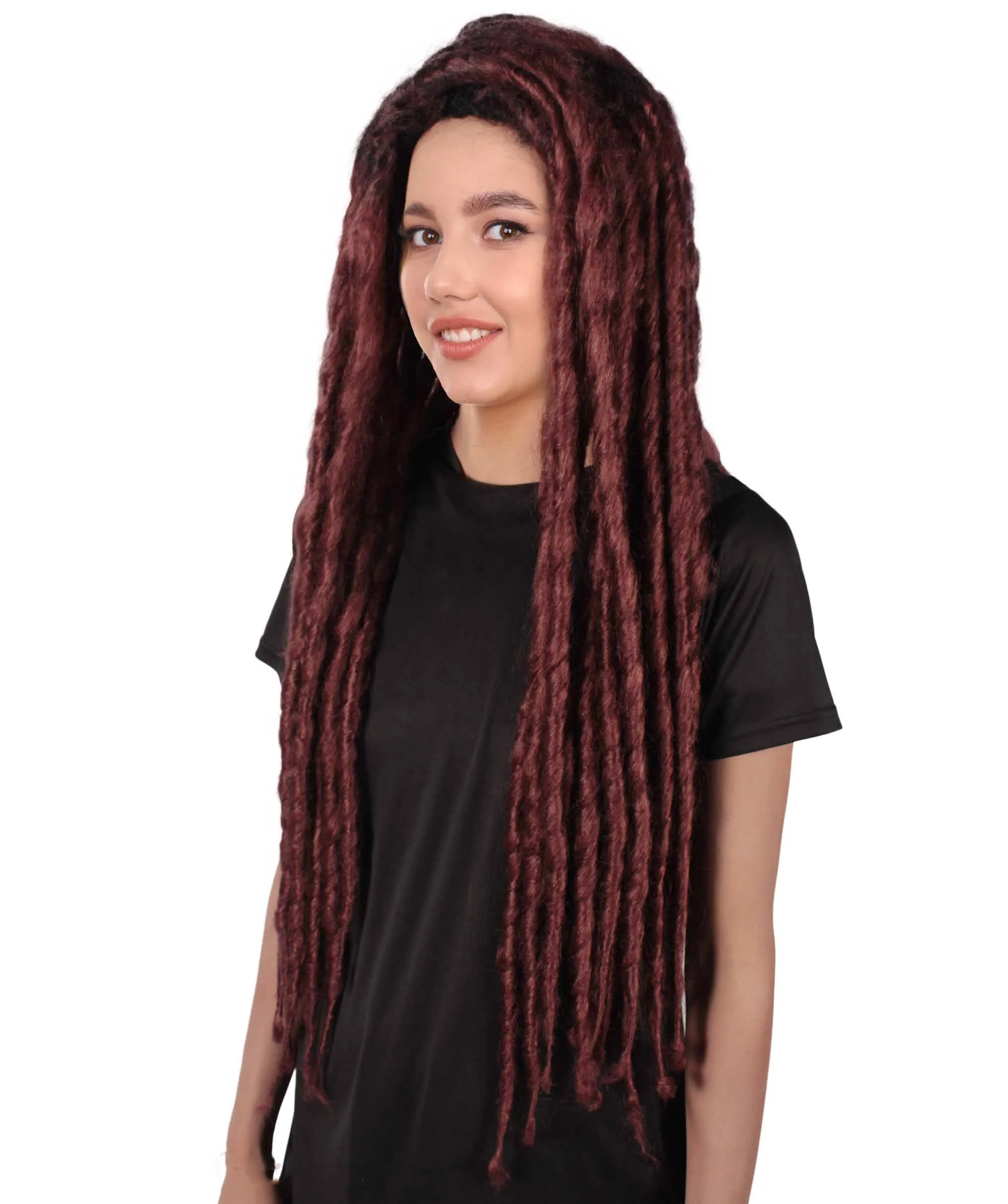 Adult Women's Long Dreadlocks Wig - Multiple Color Options.