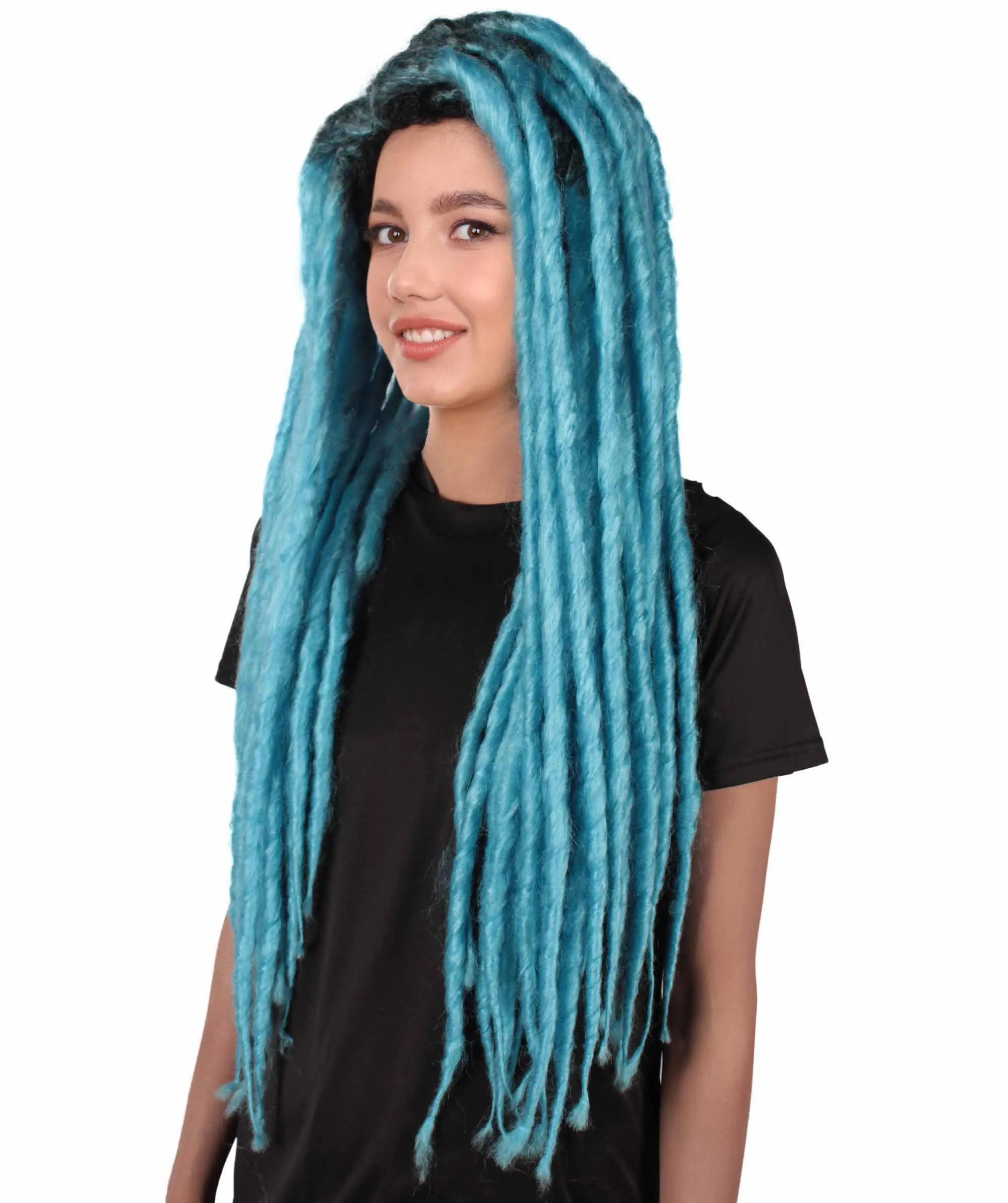 Adult Women's Long Dreadlocks Wig - Multiple Color Options.