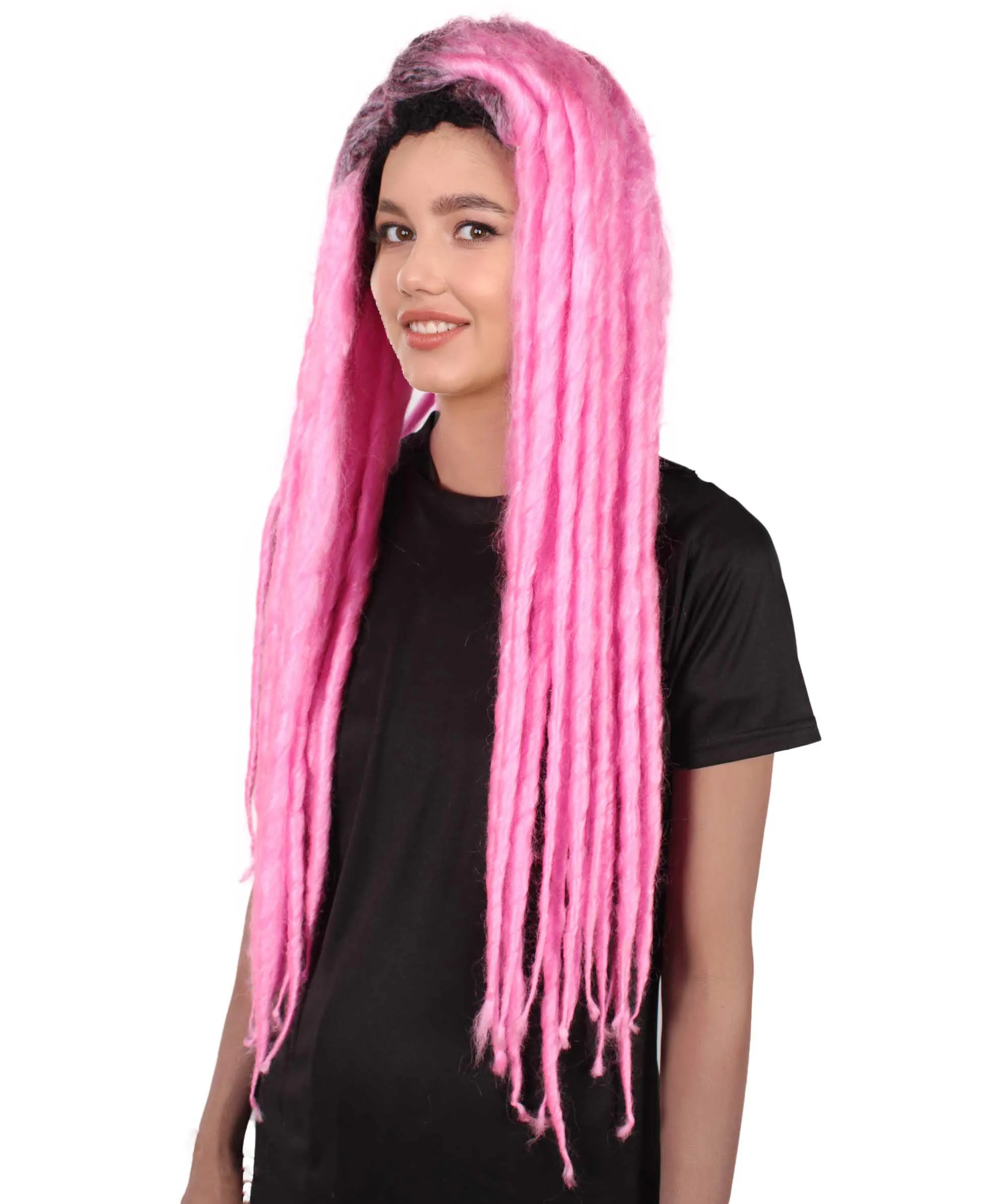 Adult Women's Long Dreadlocks Wig - Multiple Color Options.