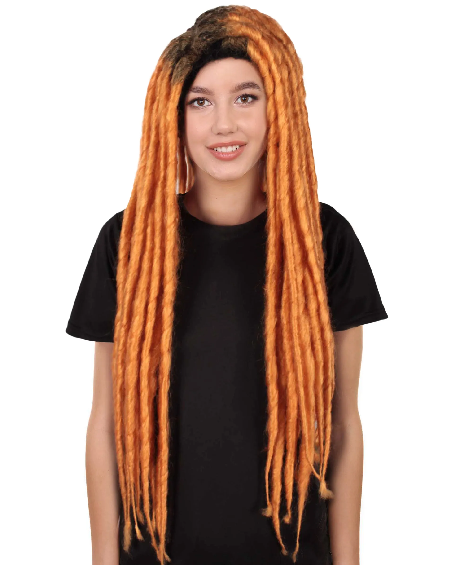 Adult Women's Long Dreadlocks Wig - Multiple Color Options.