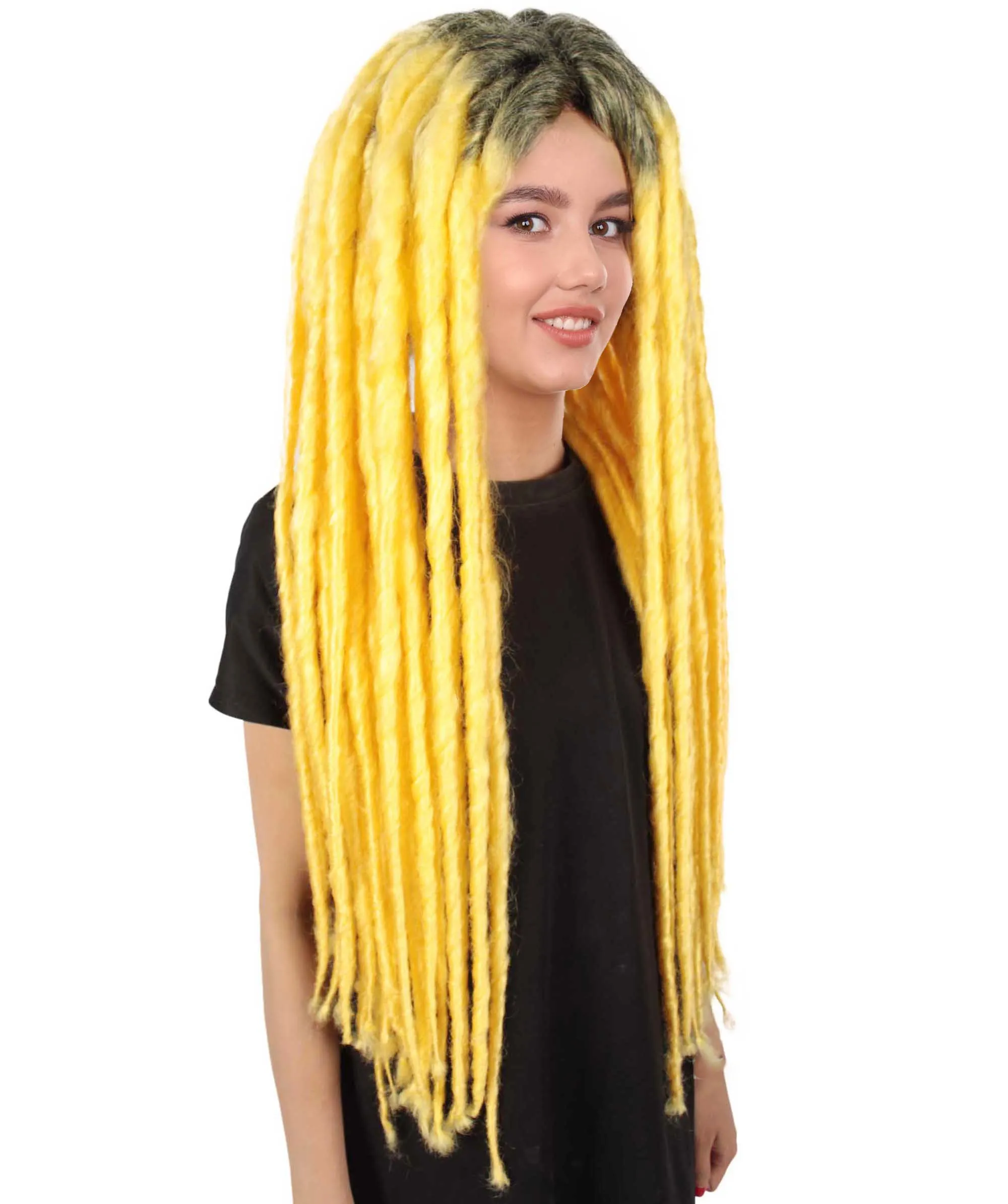 Adult Women's Long Dreadlocks Wig - Multiple Color Options.