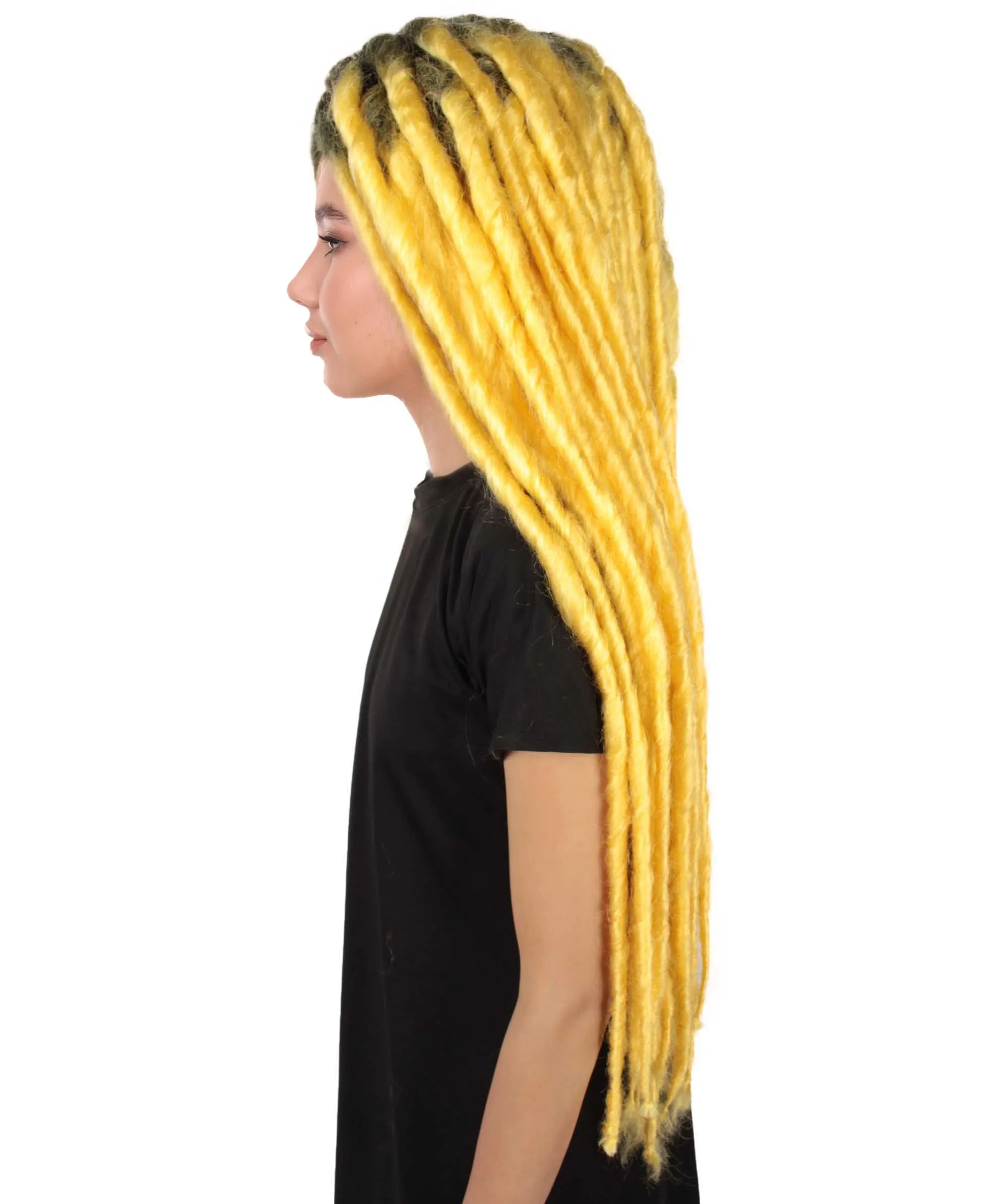 Adult Women's Long Dreadlocks Wig - Multiple Color Options.