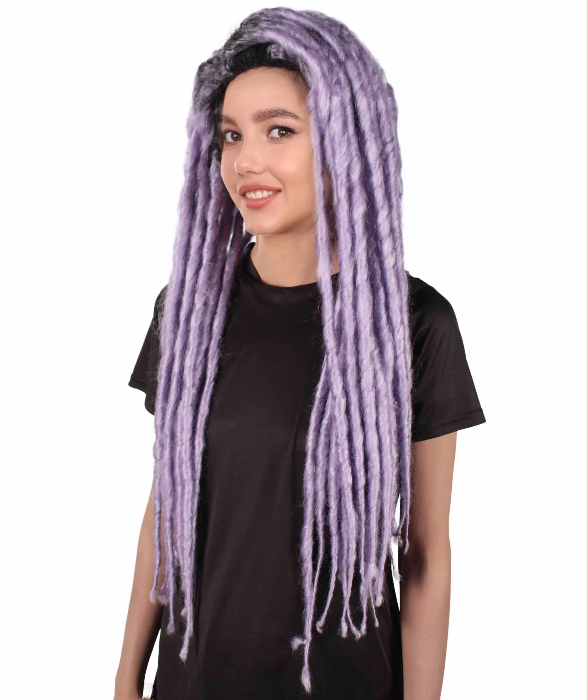 Adult Women's Long Dreadlocks Wig - Multiple Color Options.