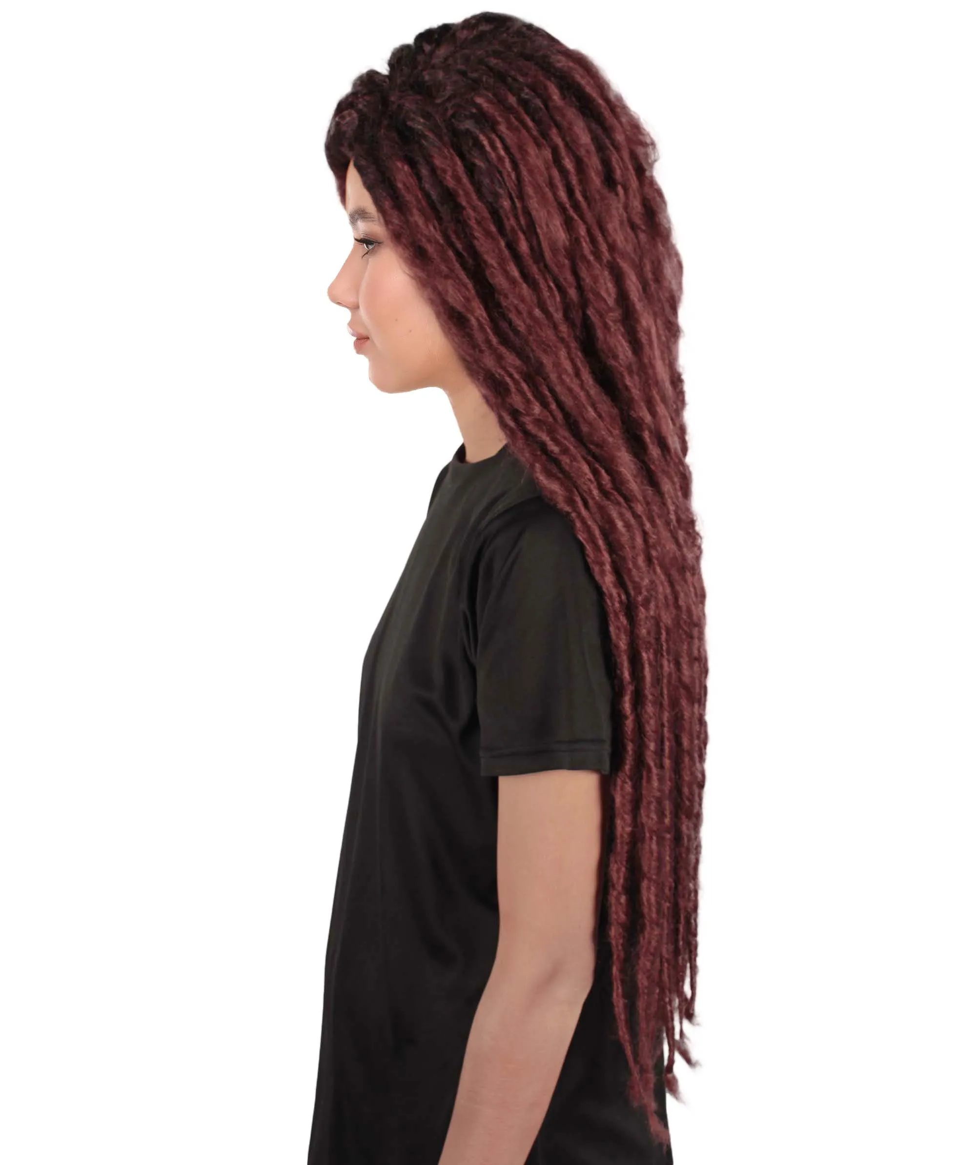 Adult Women's Long Dreadlocks Wig - Multiple Color Options.