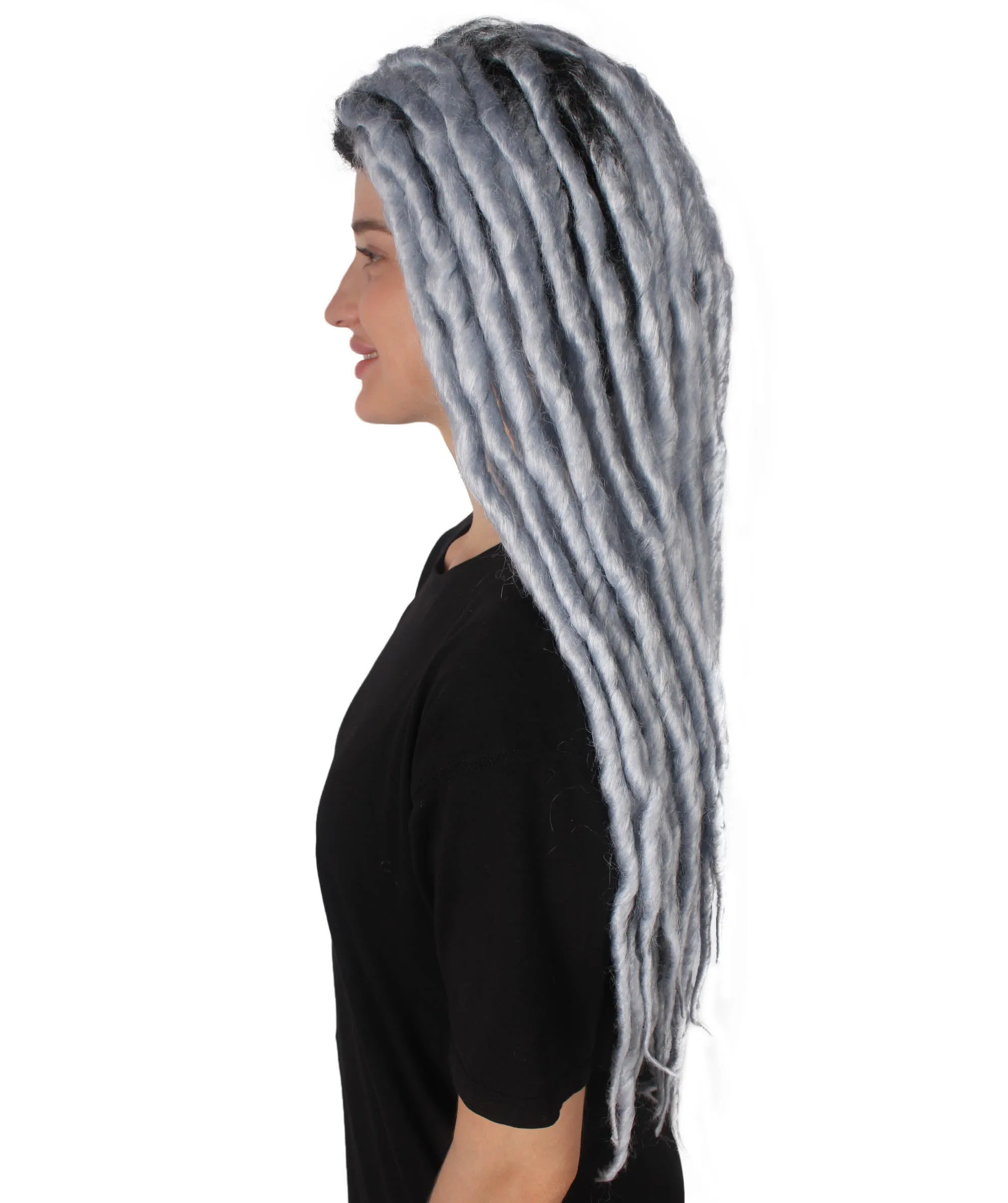 Adult Women's Long Dreadlocks Wig - Multiple Color Options.