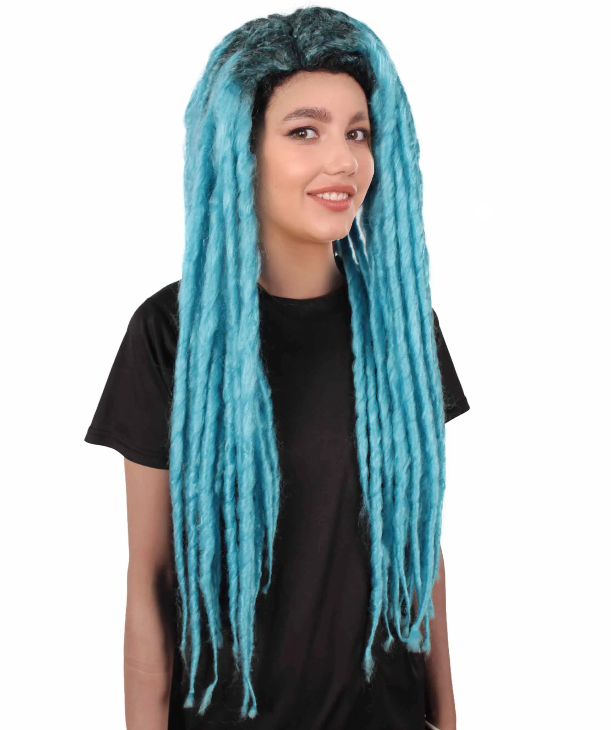 Adult Women's Long Dreadlocks Wig - Multiple Color Options.