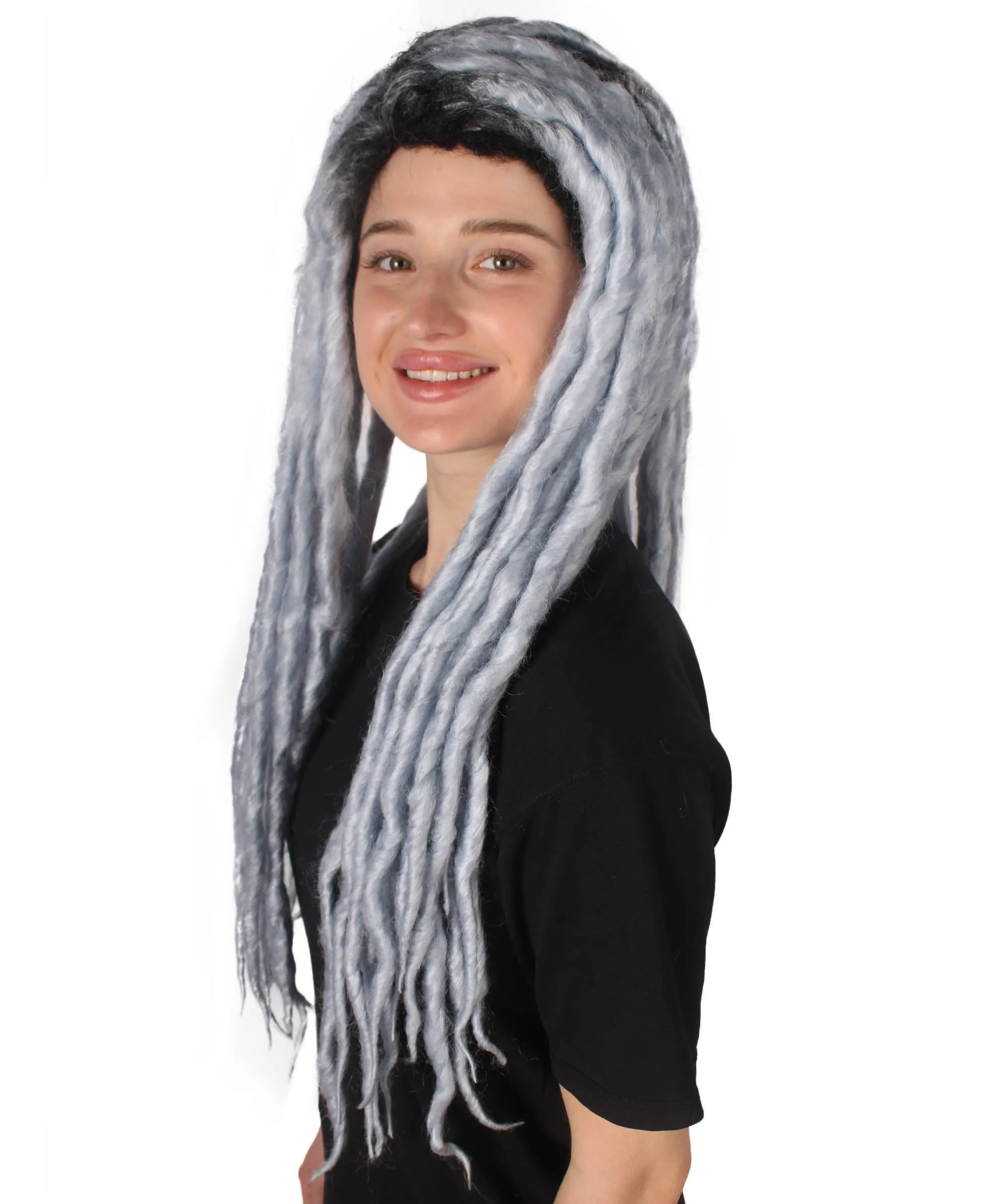 Adult Women's Long Dreadlocks Wig - Multiple Color Options.