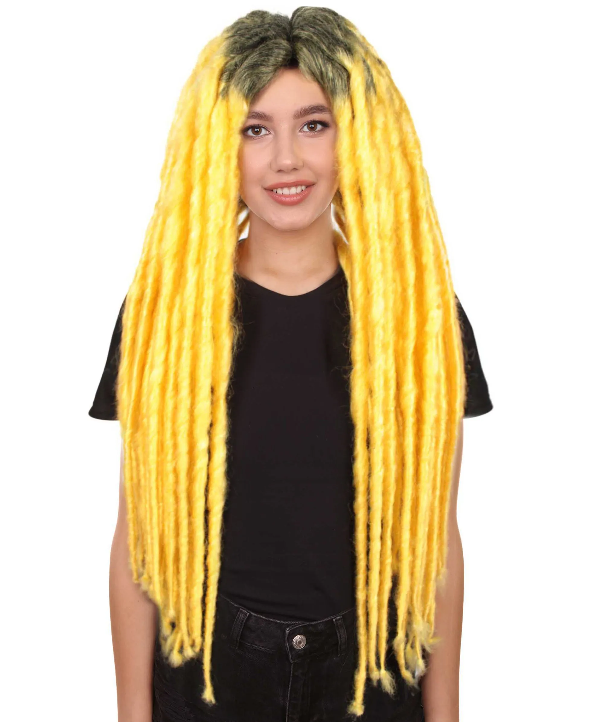 Adult Women's Long Dreadlocks Wig - Multiple Color Options.