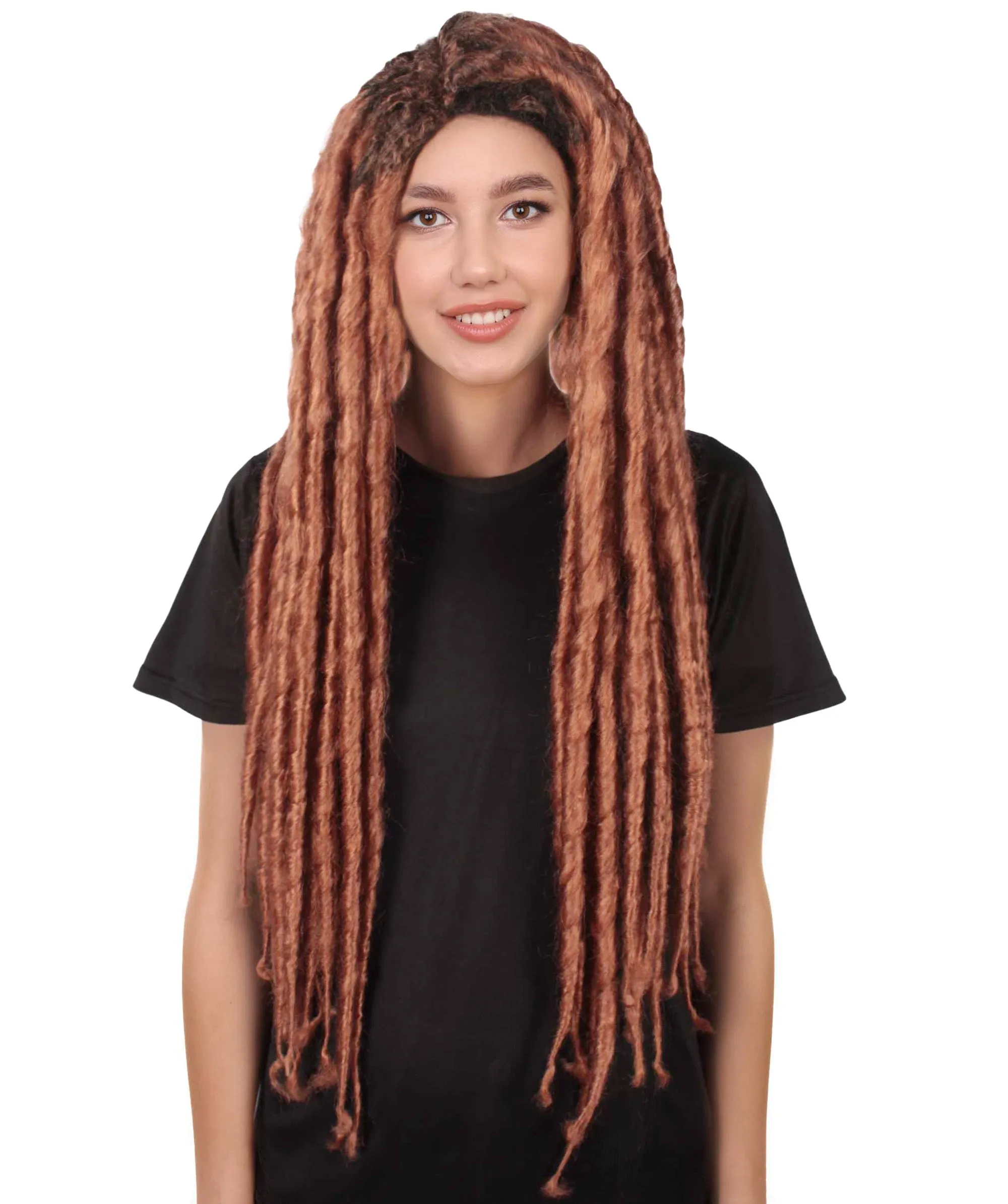 Adult Women's Long Dreadlocks Wig - Multiple Color Options.