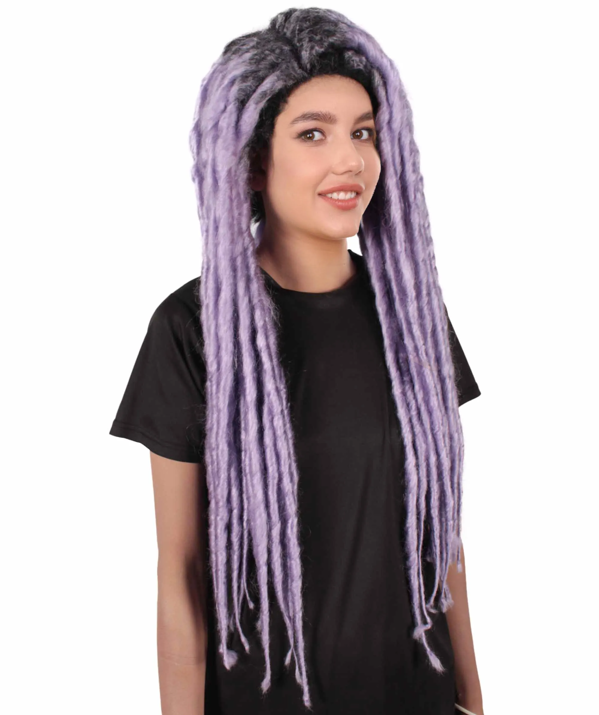 Adult Women's Long Dreadlocks Wig - Multiple Color Options.