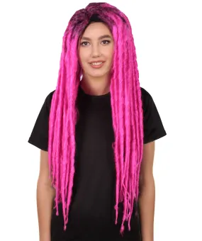 Adult Women's Long Dreadlocks Wig - Multiple Color Options.