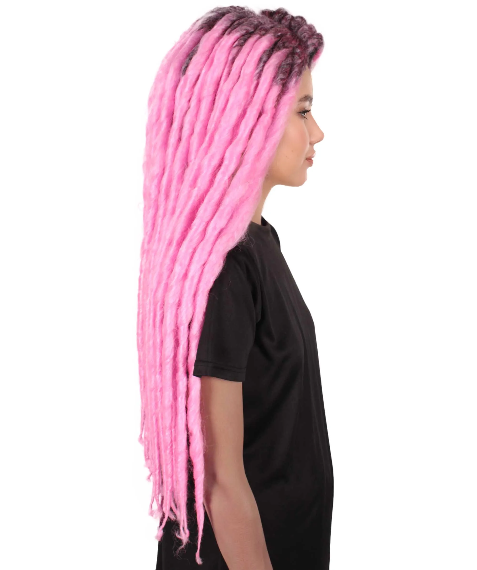 Adult Women's Long Dreadlocks Wig - Multiple Color Options.