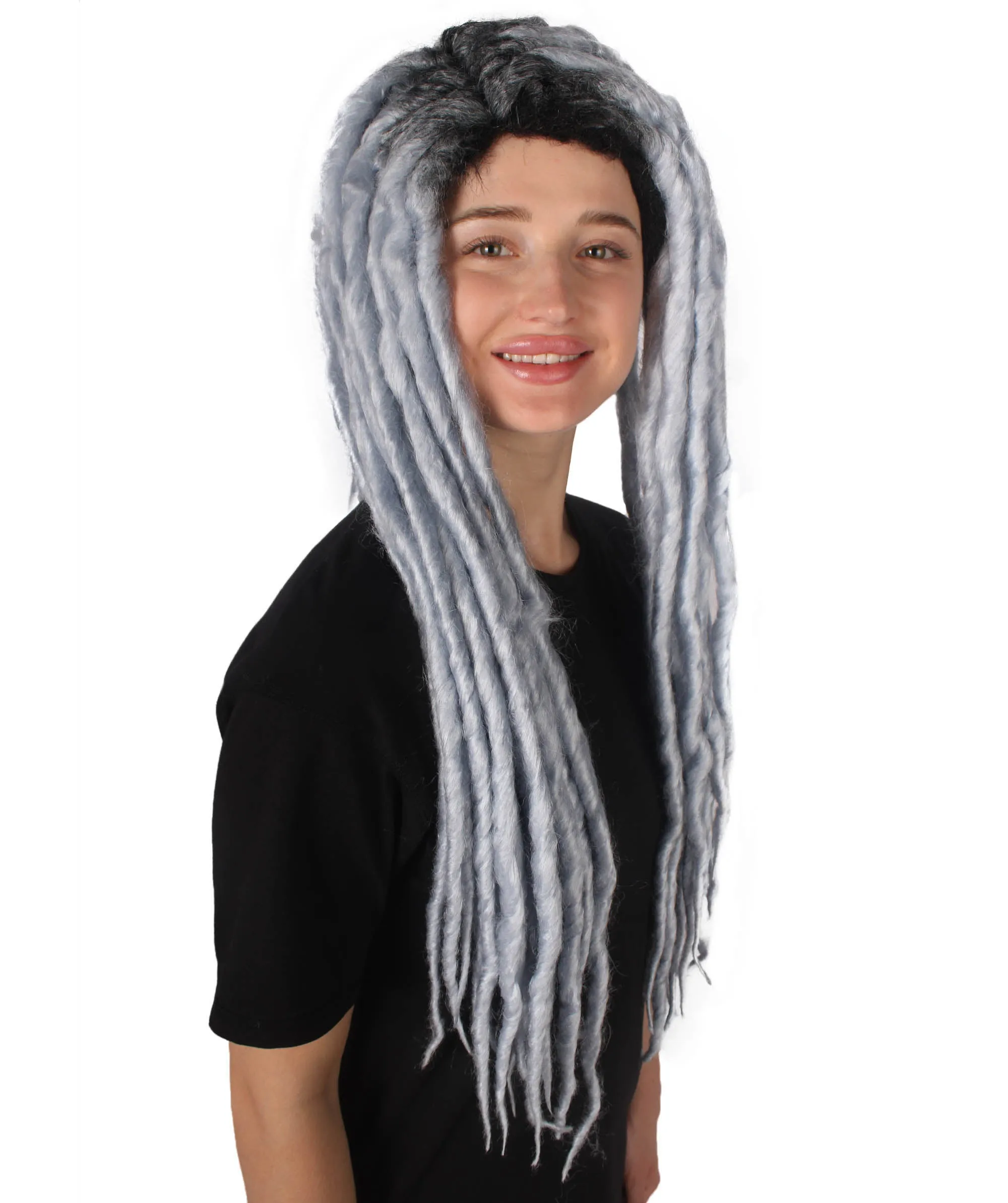 Adult Women's Long Dreadlocks Wig - Multiple Color Options.