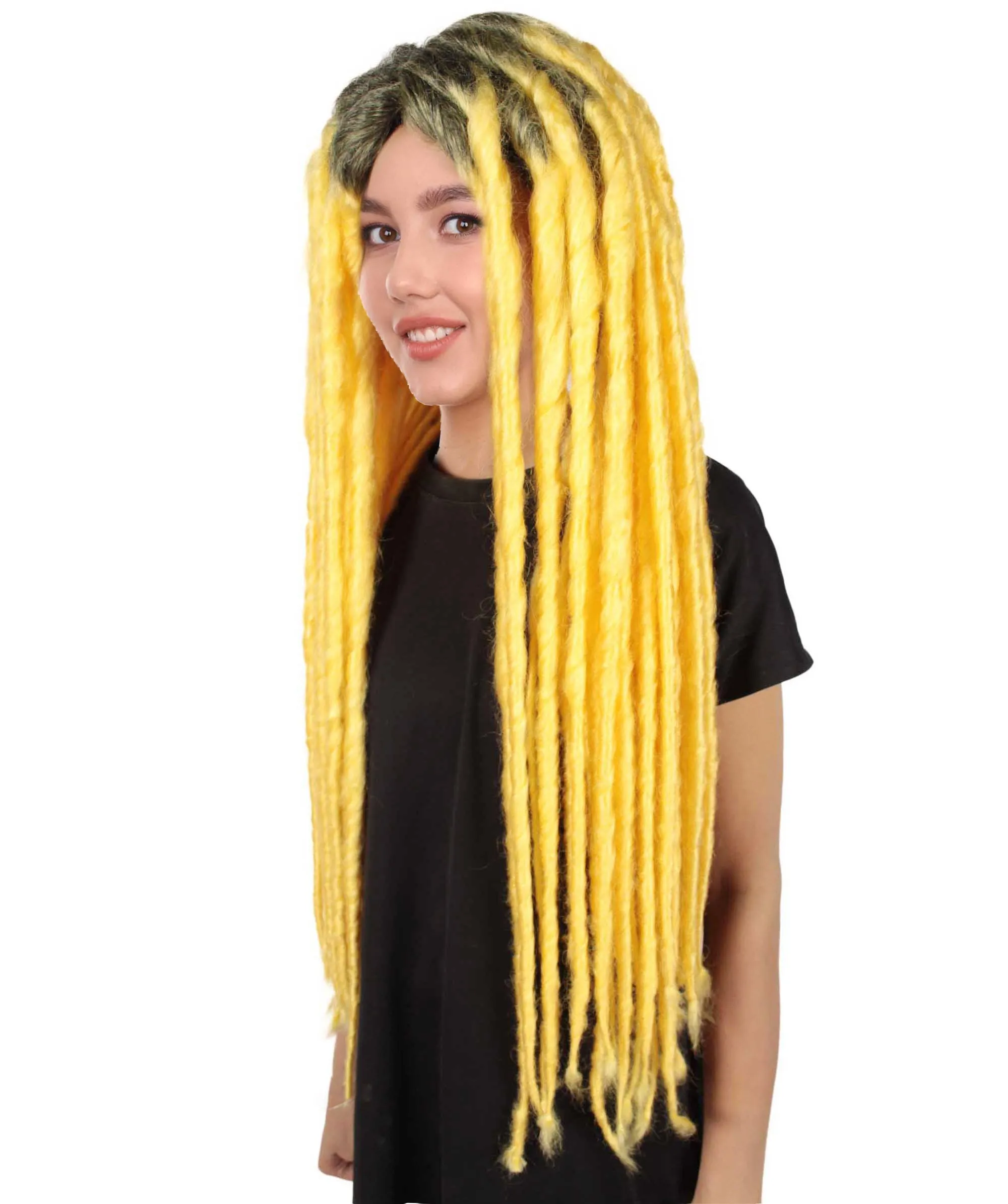 Adult Women's Long Dreadlocks Wig - Multiple Color Options.