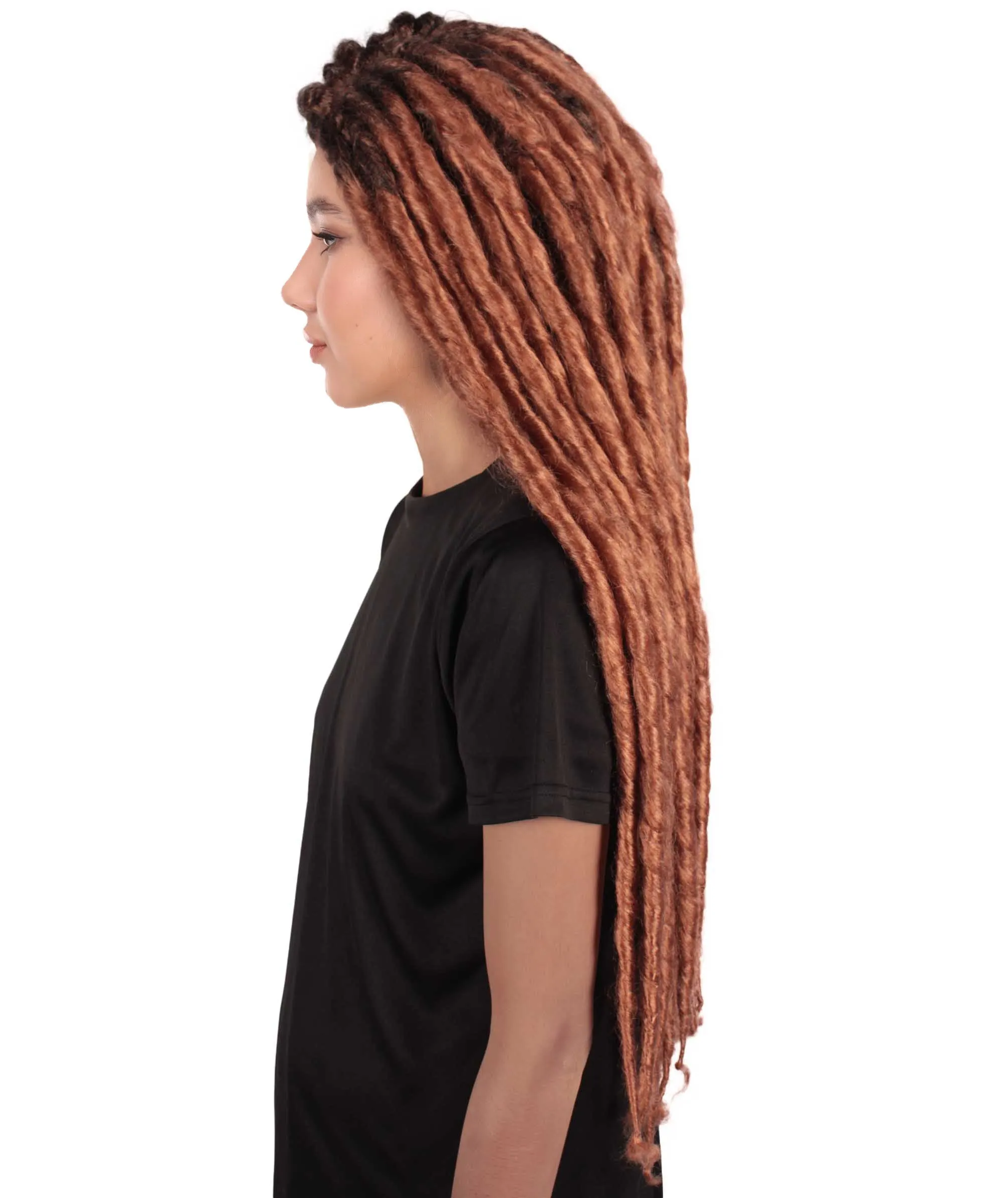 Adult Women's Long Dreadlocks Wig - Multiple Color Options.