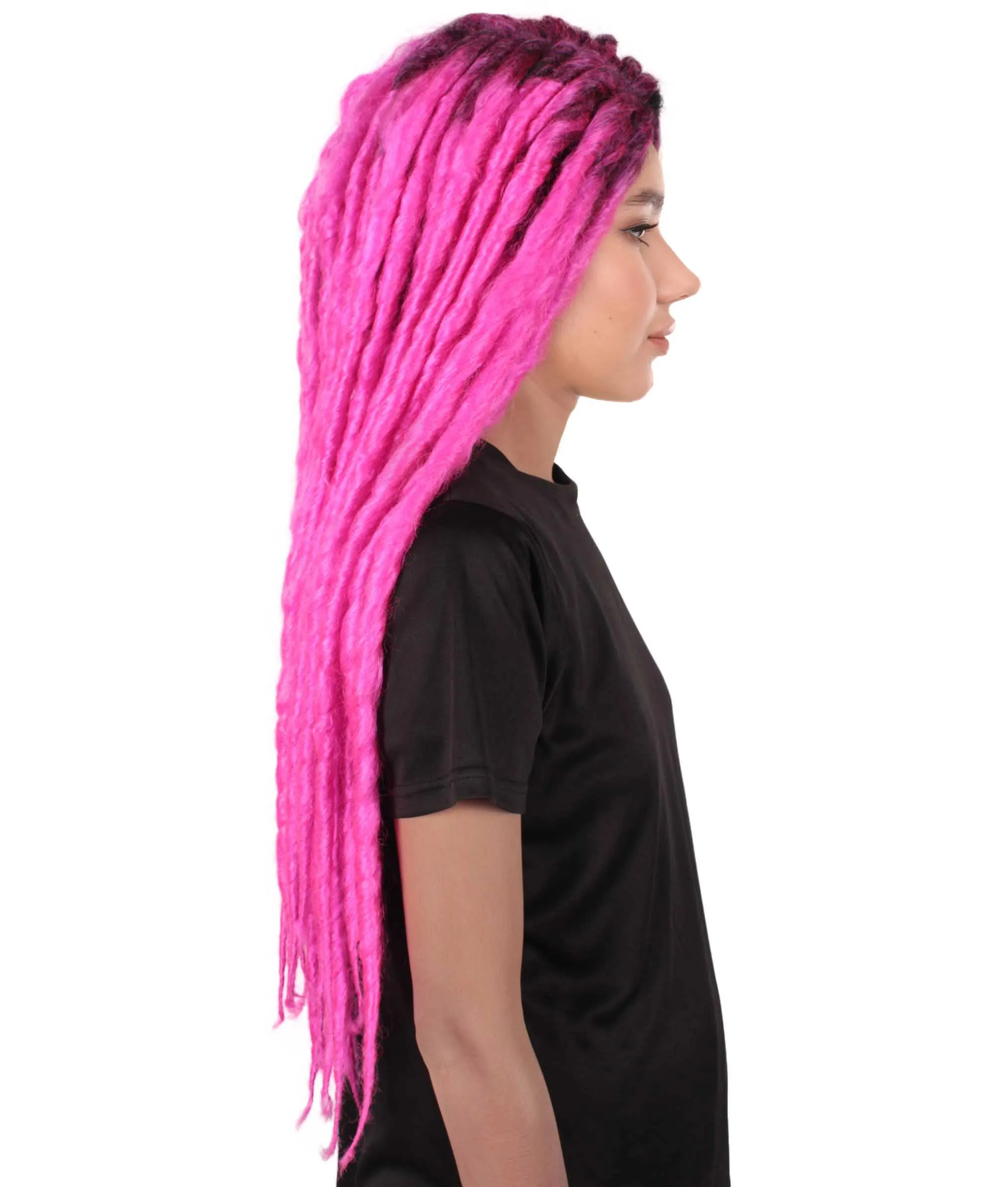 Adult Women's Long Dreadlocks Wig - Multiple Color Options.