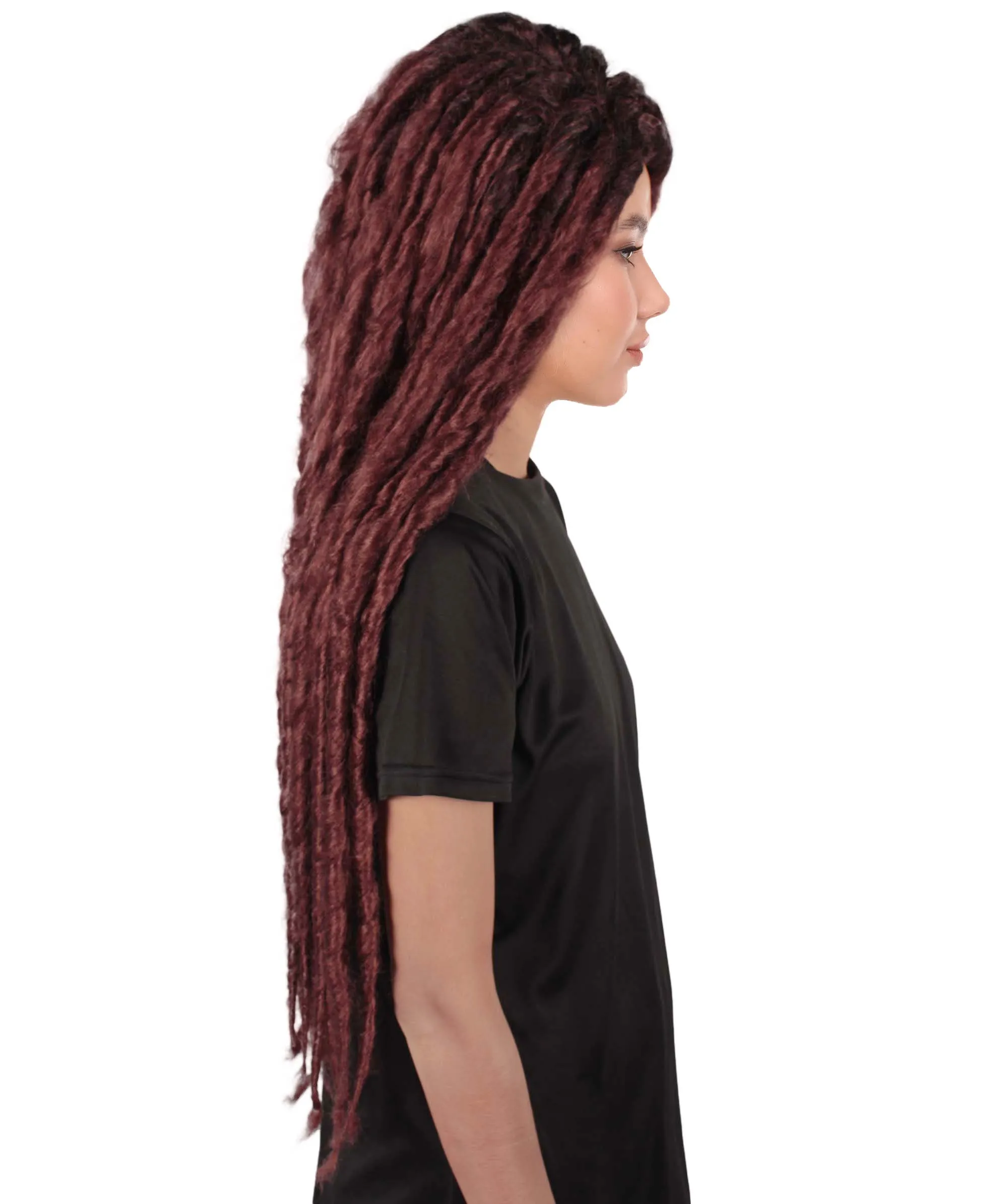 Adult Women's Long Dreadlocks Wig - Multiple Color Options.