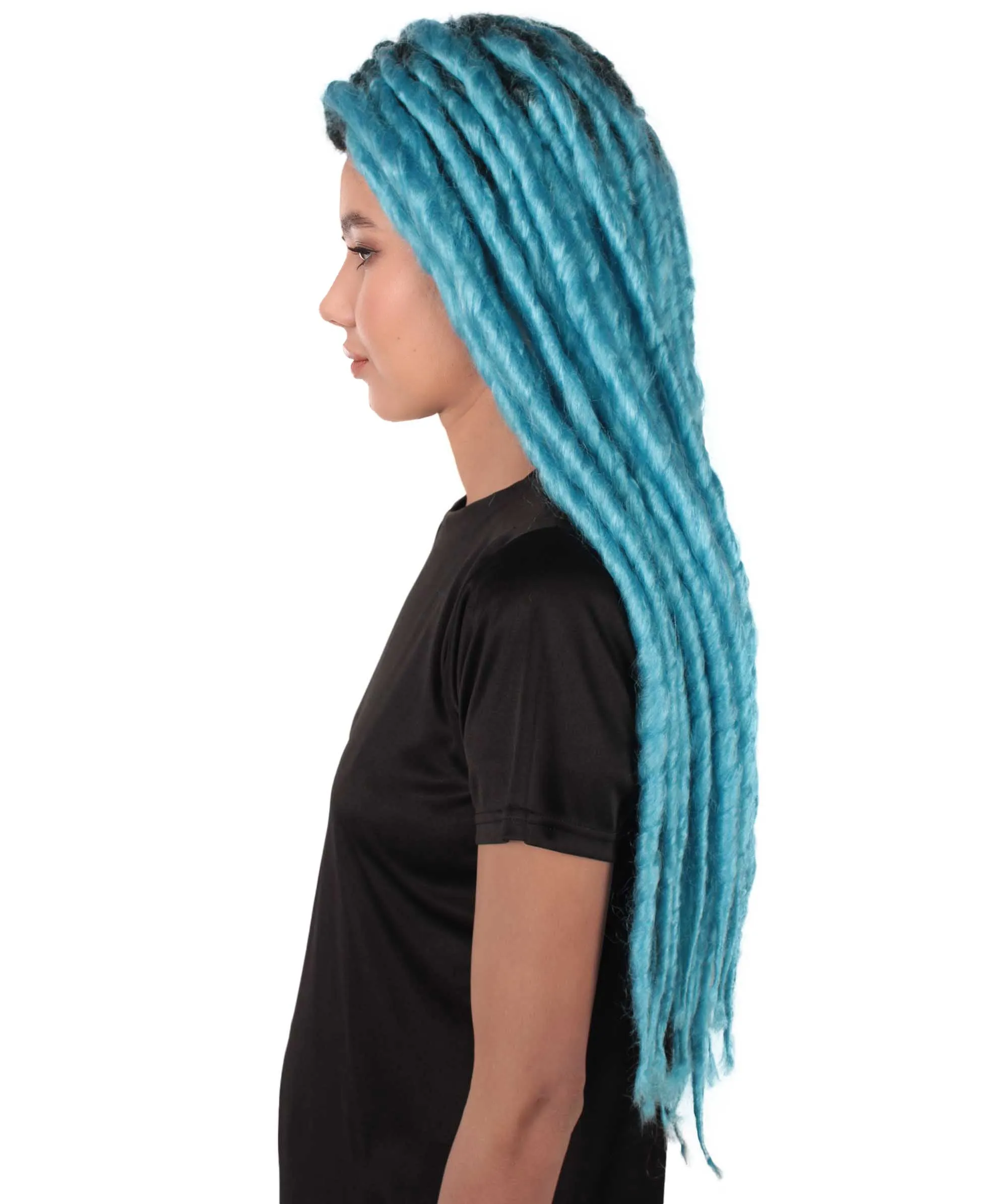 Adult Women's Long Dreadlocks Wig - Multiple Color Options.