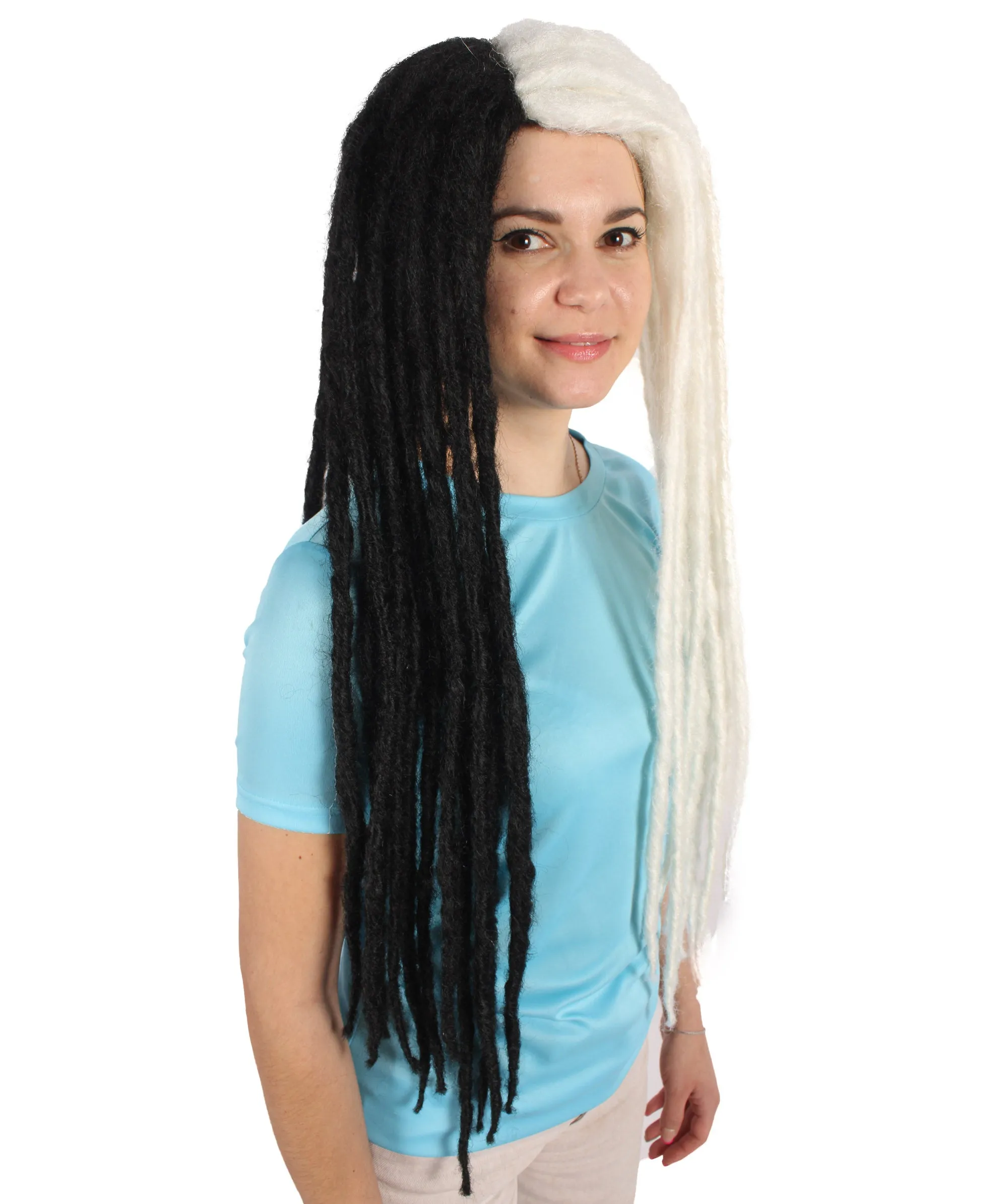 Adult Women's Long Dreadlocks Wig - Multiple Color Options.