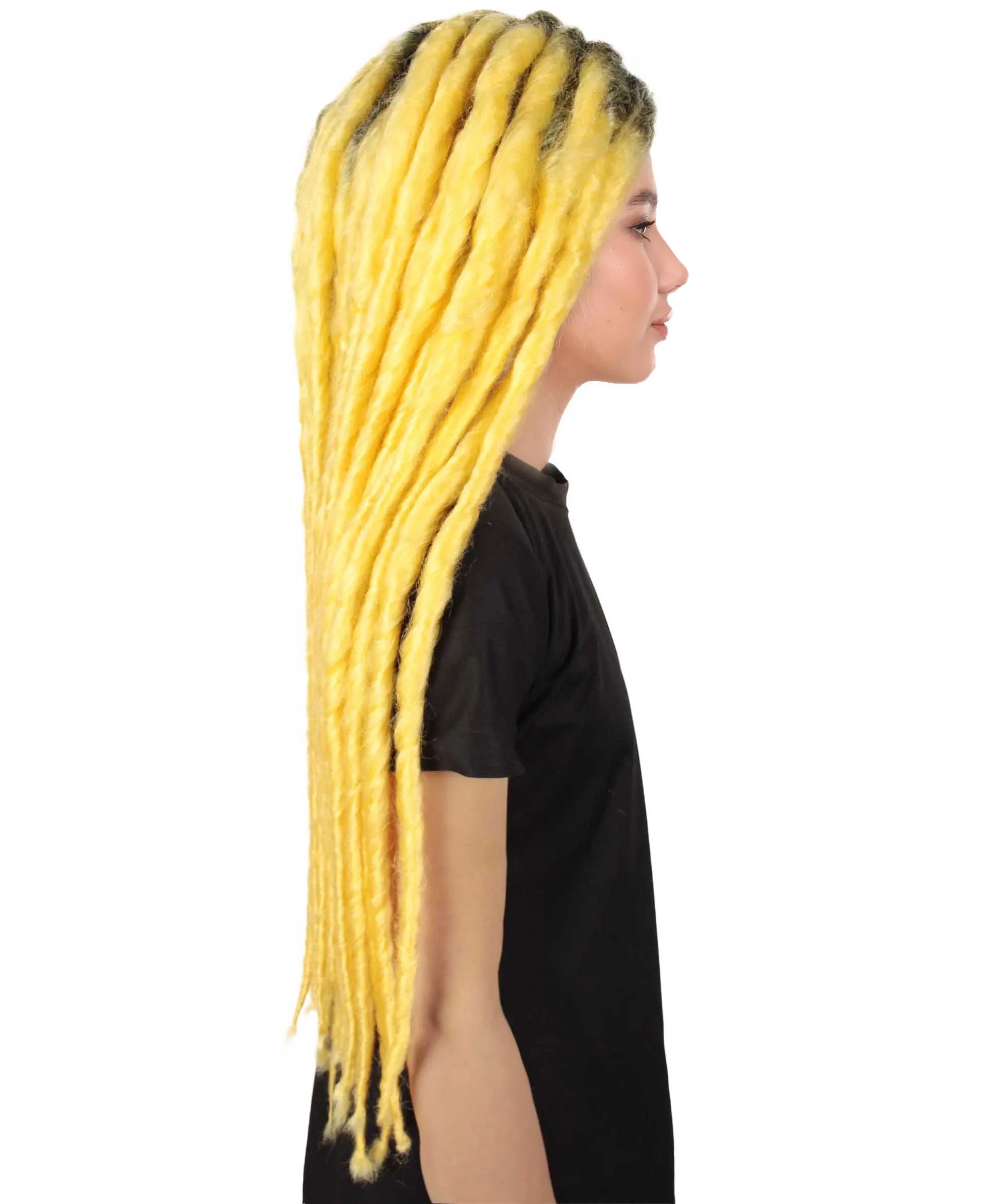 Adult Women's Long Dreadlocks Wig - Multiple Color Options.