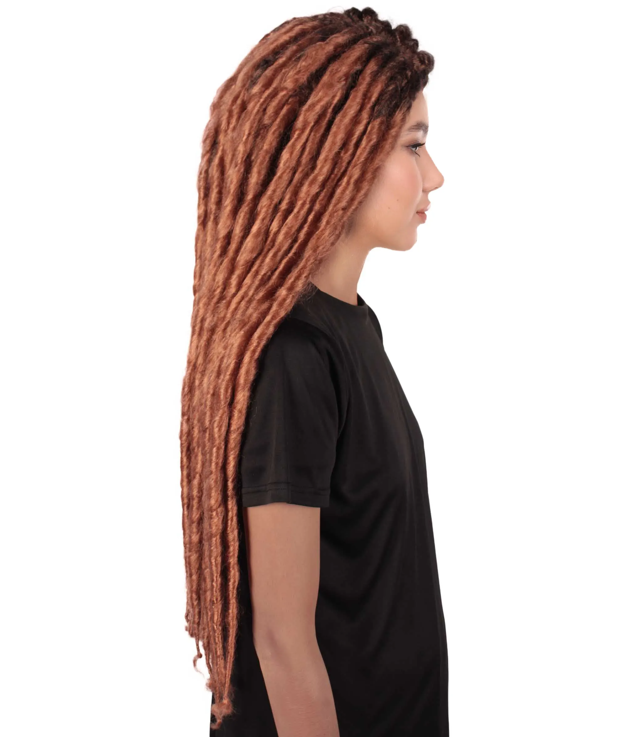 Adult Women's Long Dreadlocks Wig - Multiple Color Options.