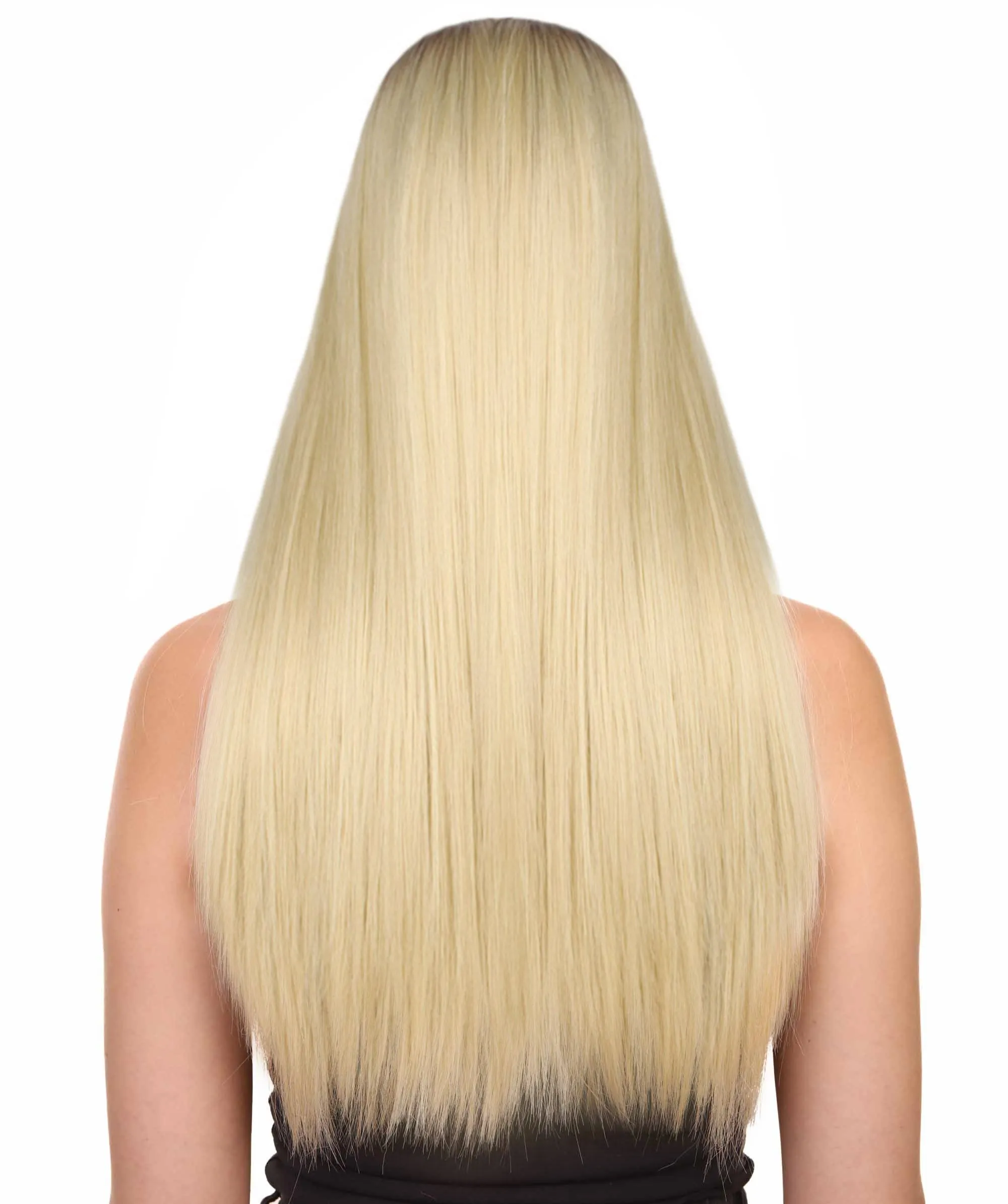 Adult Women's Long Straight Blonde Wig | Perfect for Cosplay | Flame-retardant Synthetic Fiber