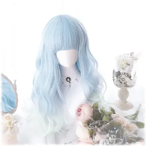 Baby Blue Wavy Wig