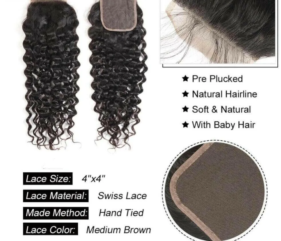 Beumax Double Drawn 12A Grade Deep Wave BUNDLES with CLOSURES &