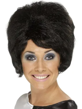 Black 60s Beehive Wig