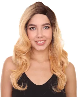 Bronte Women's Long Length Lace Front Wavy With Dark Roots - Adult Fashion Wigs | Nunique | Nunique