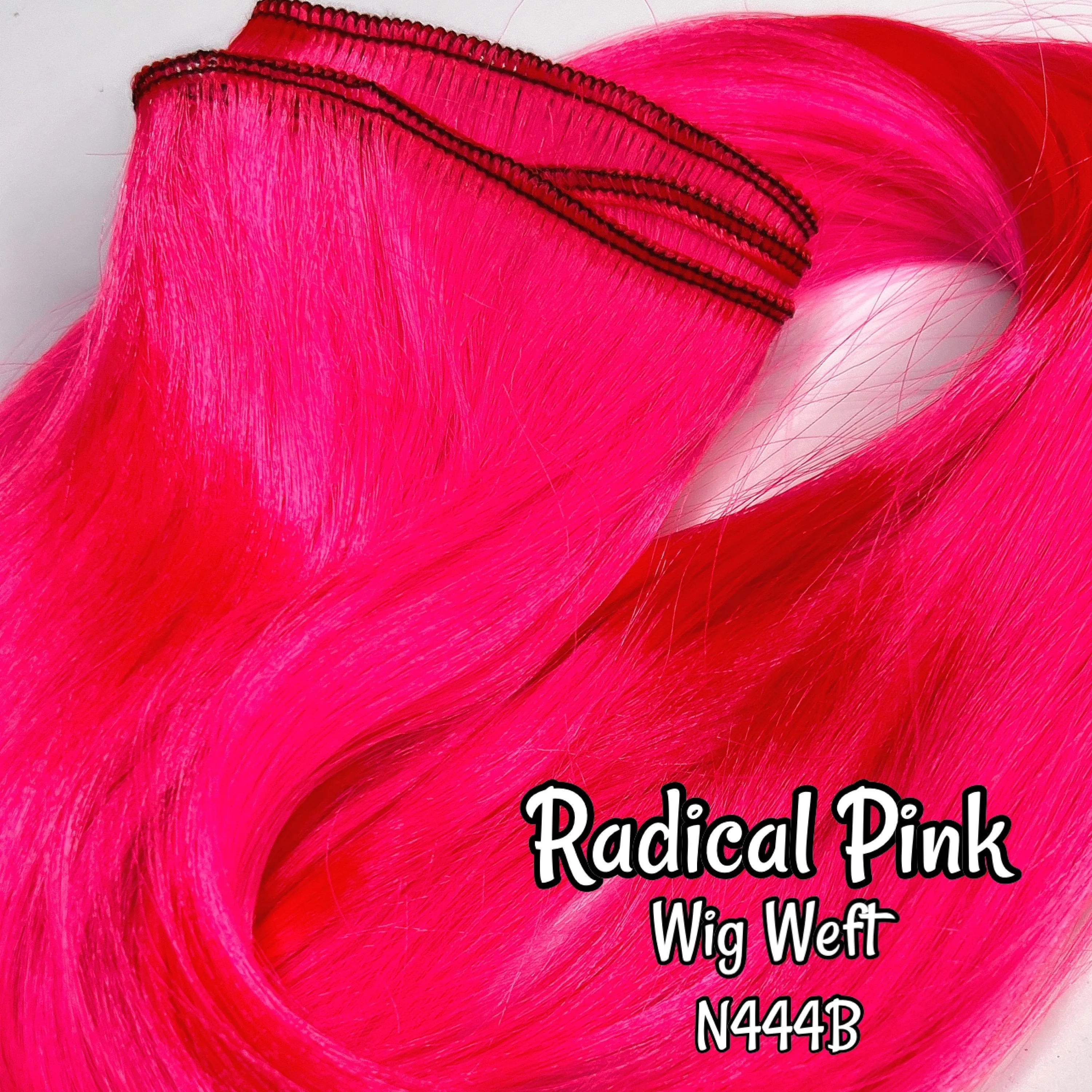 DG Nylon Wig Weft Radical Pink N444B Hot Pink 30"Wx20"L Doll Hair