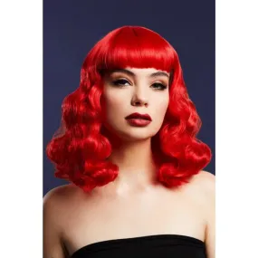 Fever Bettie Wig with Short Fringe -  Red