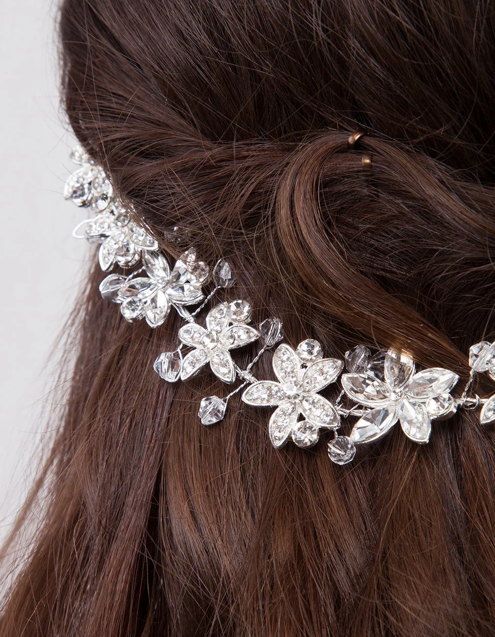 Floral Diamante Halo Hairpiece