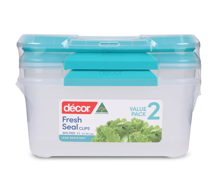 Food Containers, Oblong, 3L, Set