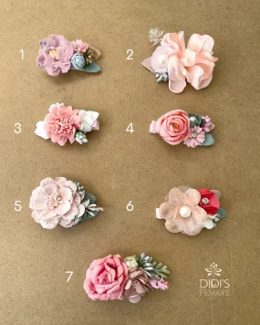 Hair Clips - Pink