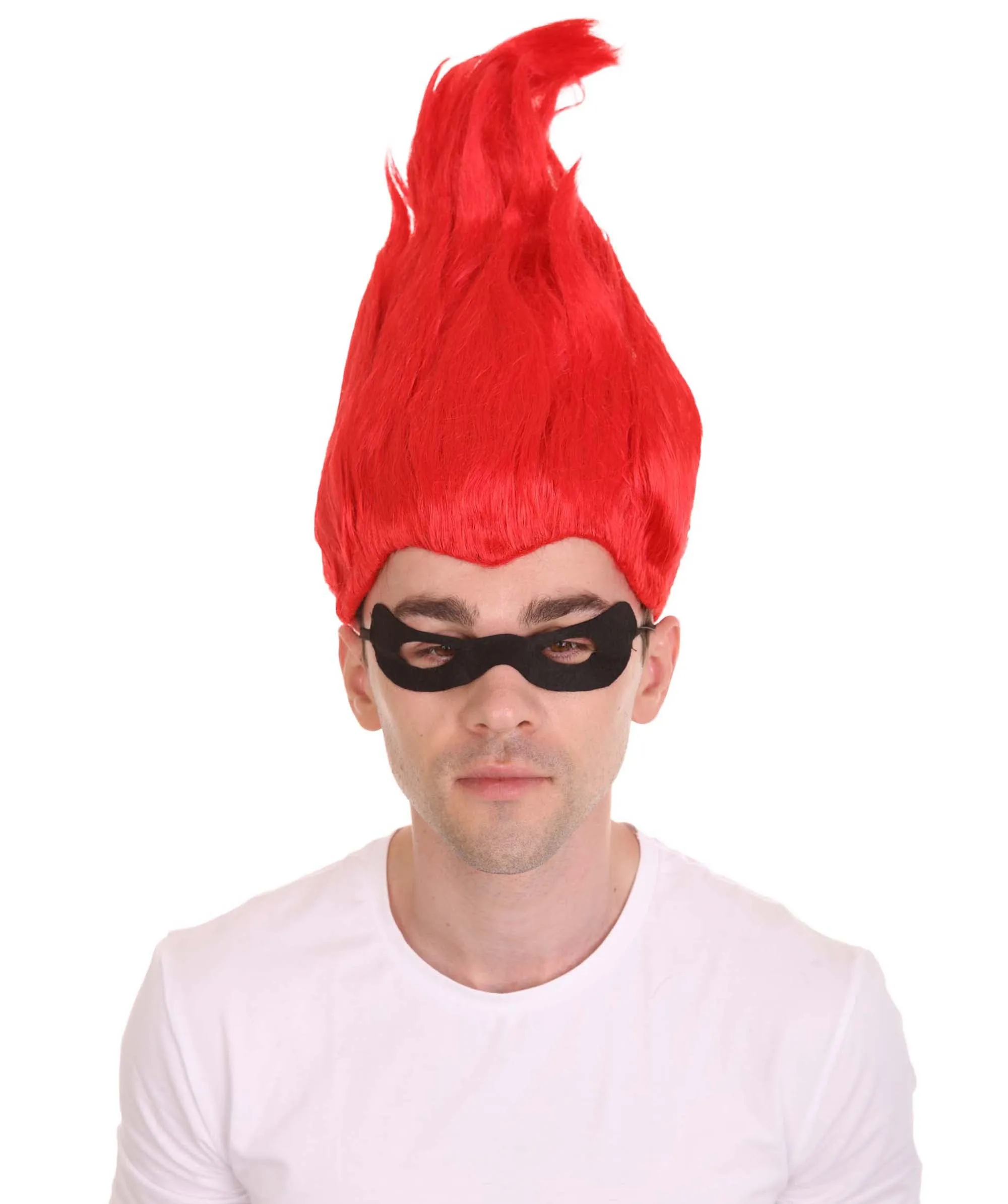 HPO Adult Animated Movie Supervillain Wig I Troll Wig  I Multiple Color Options I Flame-retardant Synthetic Fiber