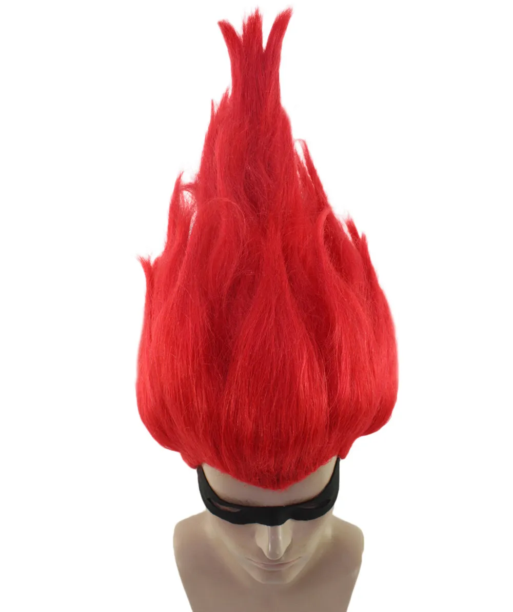 HPO Adult Animated Movie Supervillain Wig I Troll Wig  I Multiple Color Options I Flame-retardant Synthetic Fiber