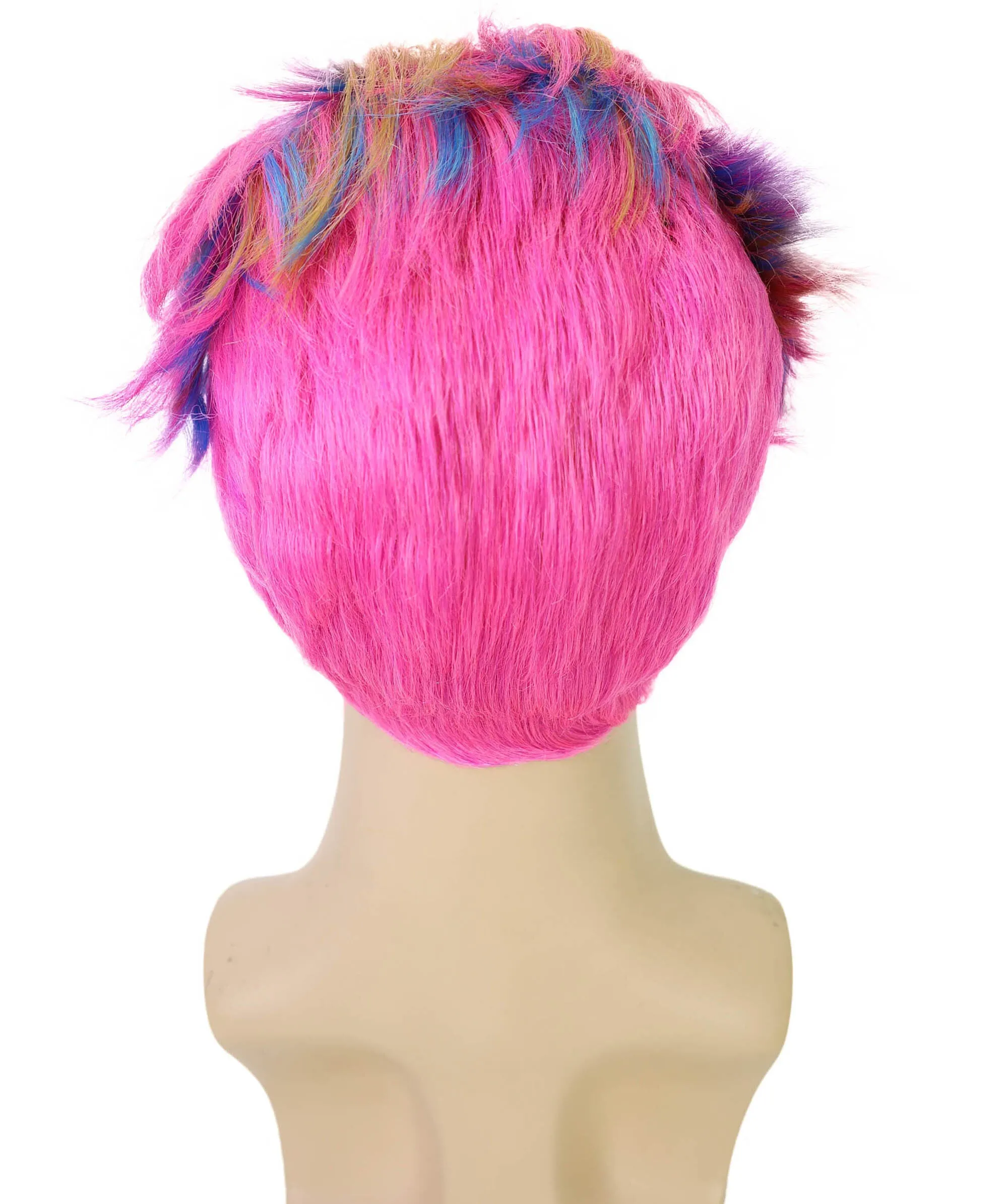 HPO Adult Men's Doll Animated Movie Merman Pastel Wig, Cosplay Wig, Flame-retardant Synthetic Fiber