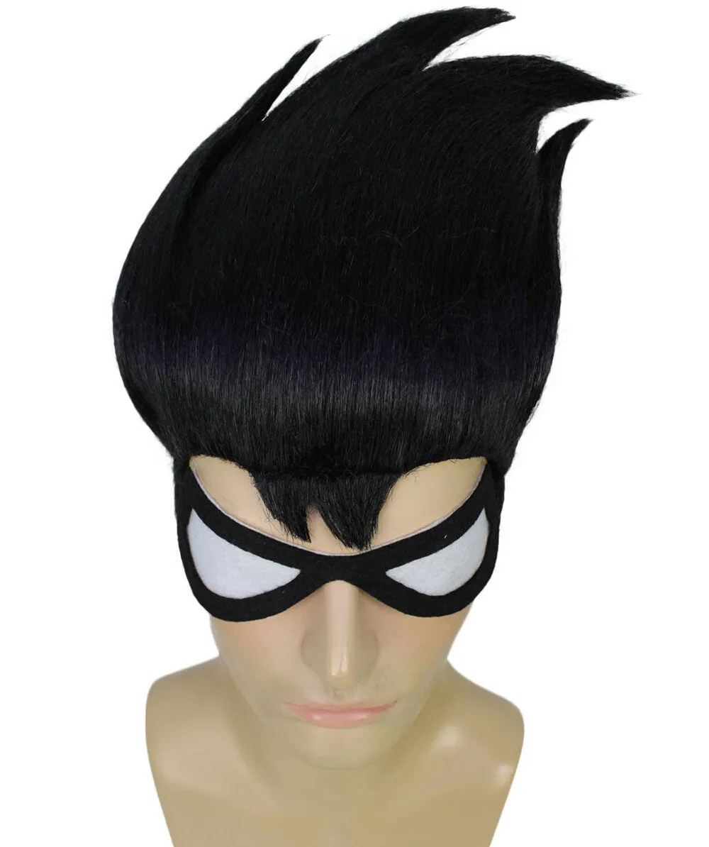 HPO Adult Unisex Midnight Cat Mask I Perfect for Halloween I Flame-retardant Synthetic Fiber