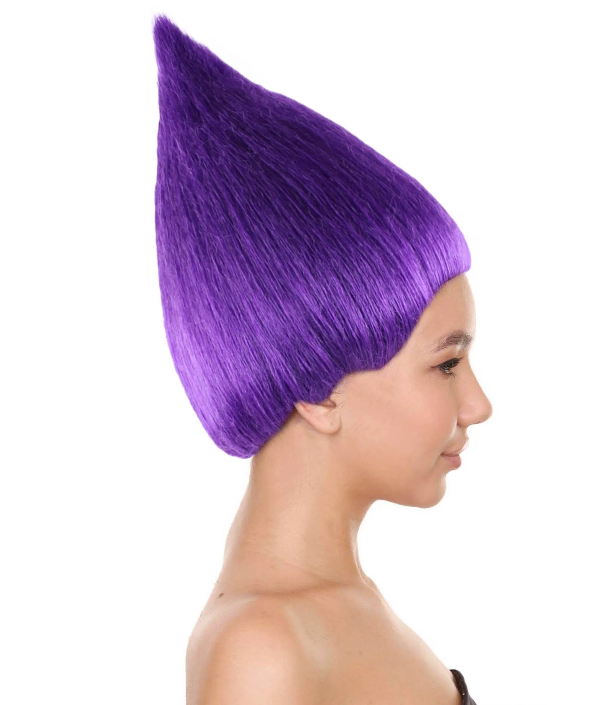 Hpo Adult Unisex Purple Straight Trolls Wig I Halloween Cosplay Party Fancy Dress Costume Wig I Flame-retardent synthetic fiber